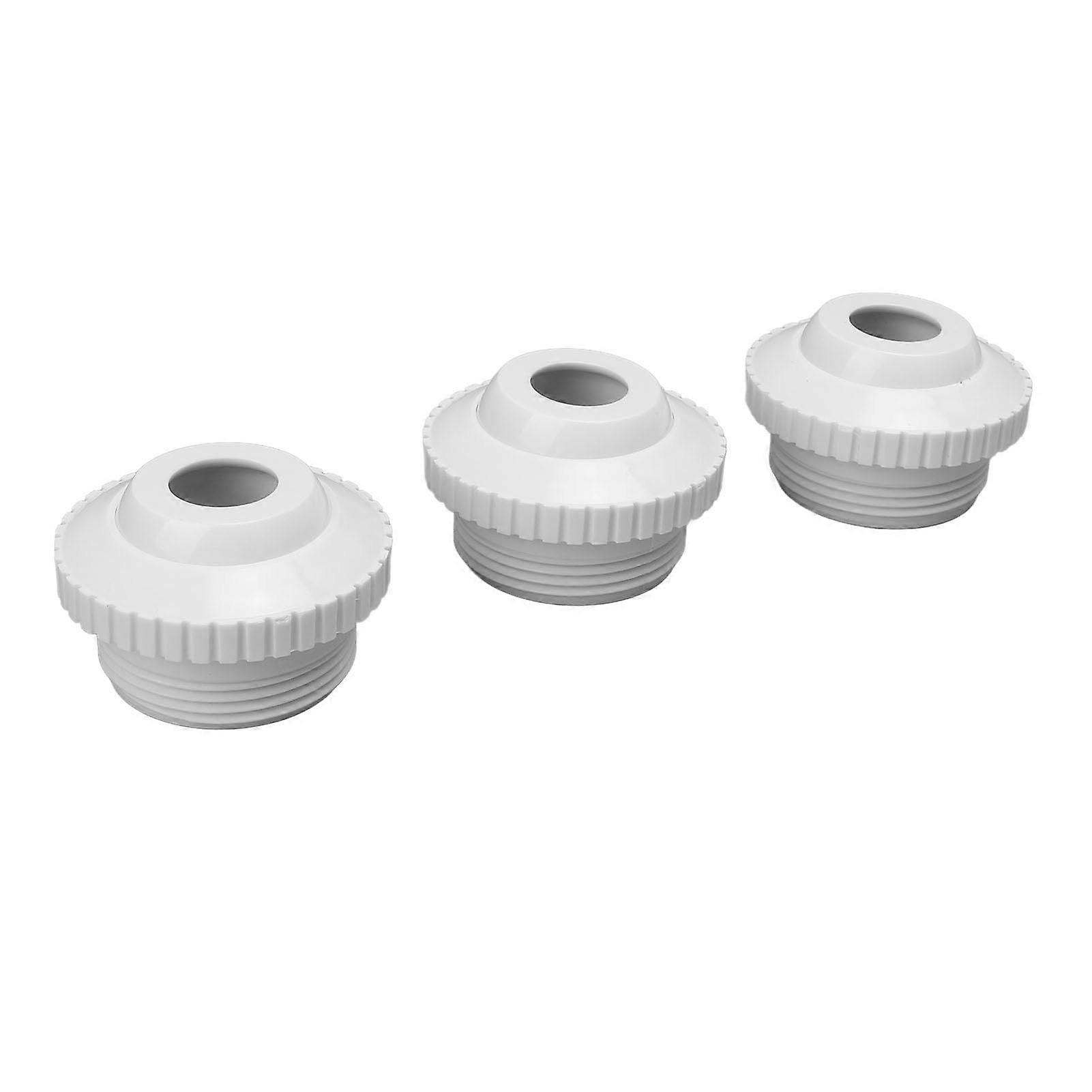 Starkes PVC Material 1.5 Zoll Weiblicher Faden Einlassstrahl Verstellbar für Badewannen und Schwimmbäder 3 Stück Set