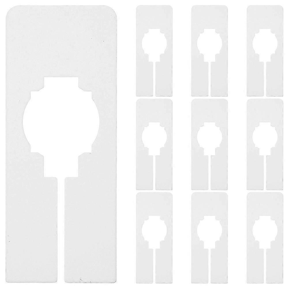 30pcs White Closet Hanger Dividers 12.6X5CM Size Separators