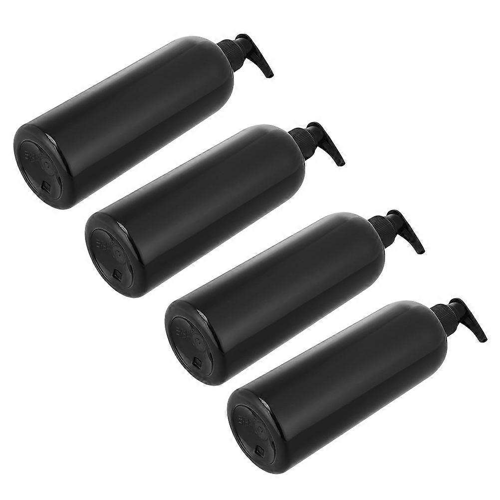 Refillable Lotion Container Emulsion Dispensing Bottles Home Use 500ml Plastic Airtightness 4Pcs
