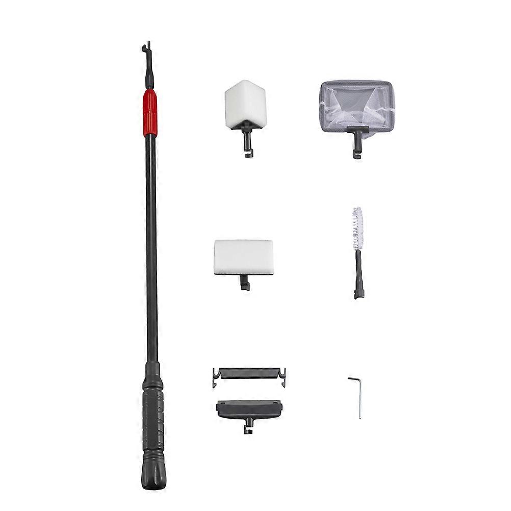 Handle Fish Tank Scrubber Aquarium Cleaning Kit Portable Lightweight For Aquarium Cleaning 1Set