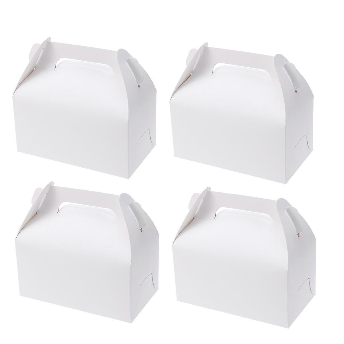 Meal Prep Containers Party Paper Box Diy Decoration Square Shape Kraft Paper 30Pcs 16.2X9X8cm