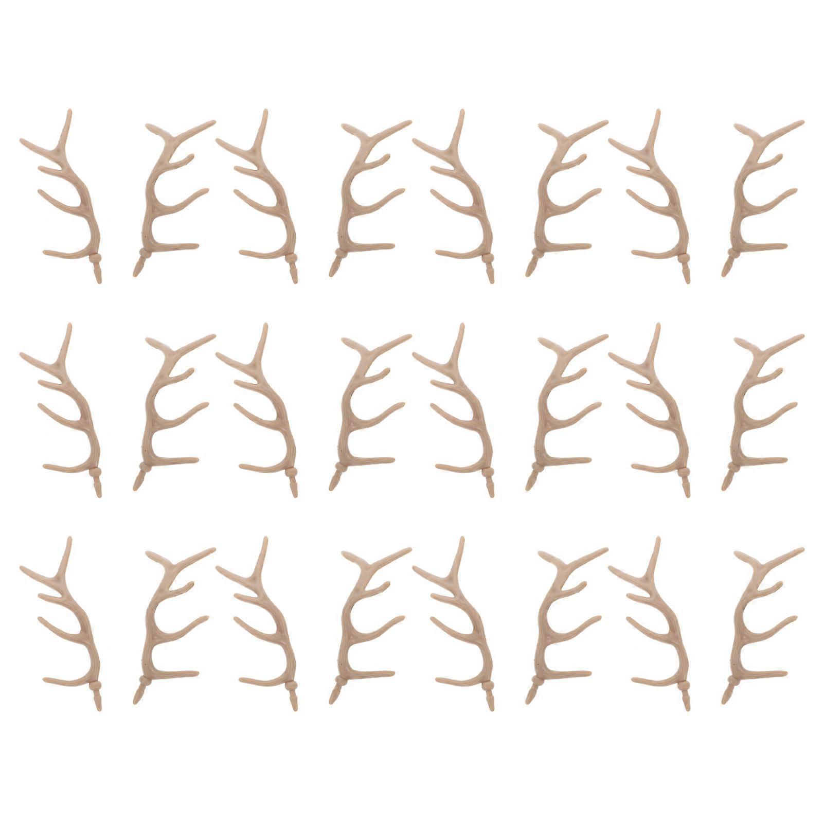 Craft Twigs Sticks Diy Crafts Christmas Decorations Khaki 9x3cm Lifelike Modeling 12 Pairs