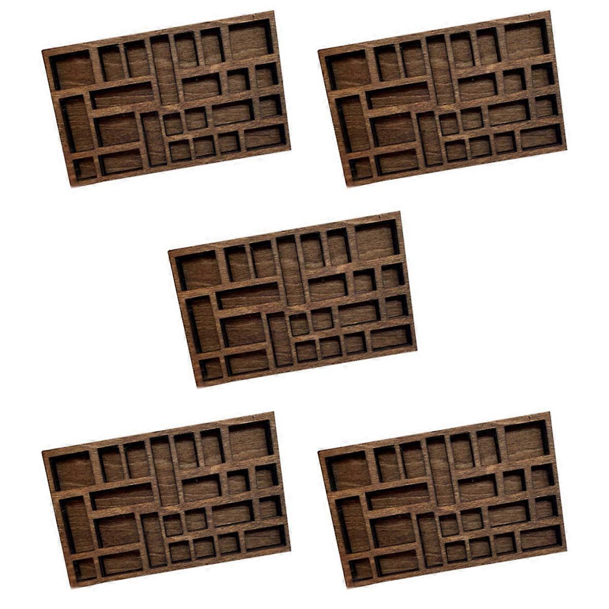 5X 1:12 Miniature Trinket Shelf Miniature Crystal Shelf Dollhouse Miniature Decor Printers Tray Mini