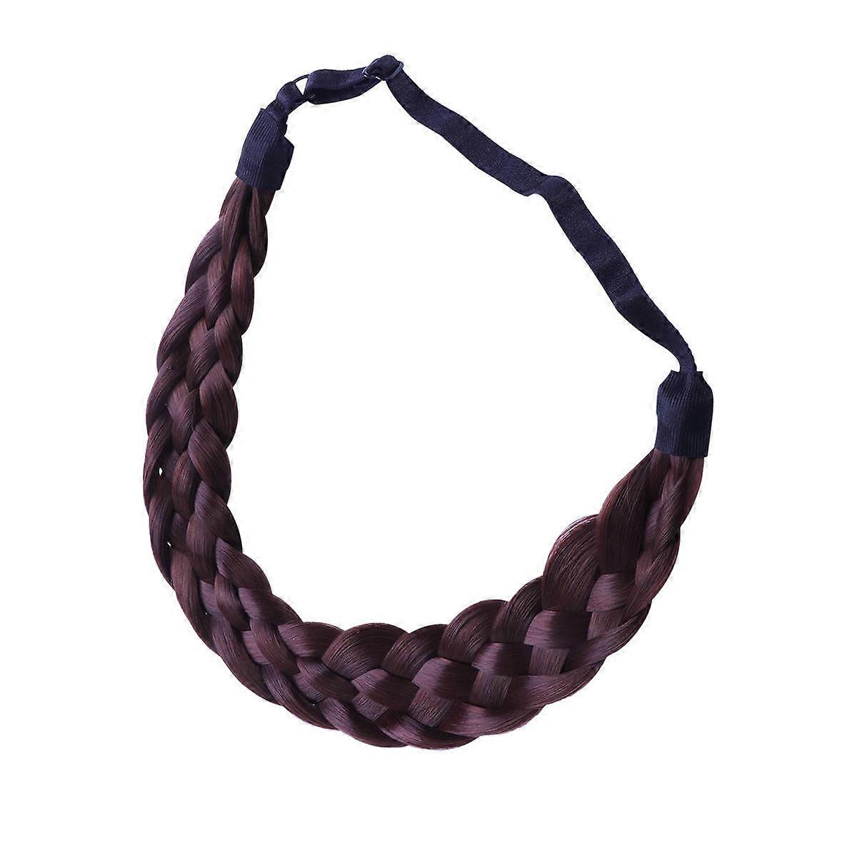 Wire Hair Pieces Wig Braids High Temperature Wire Headband Design Purple 1Pack