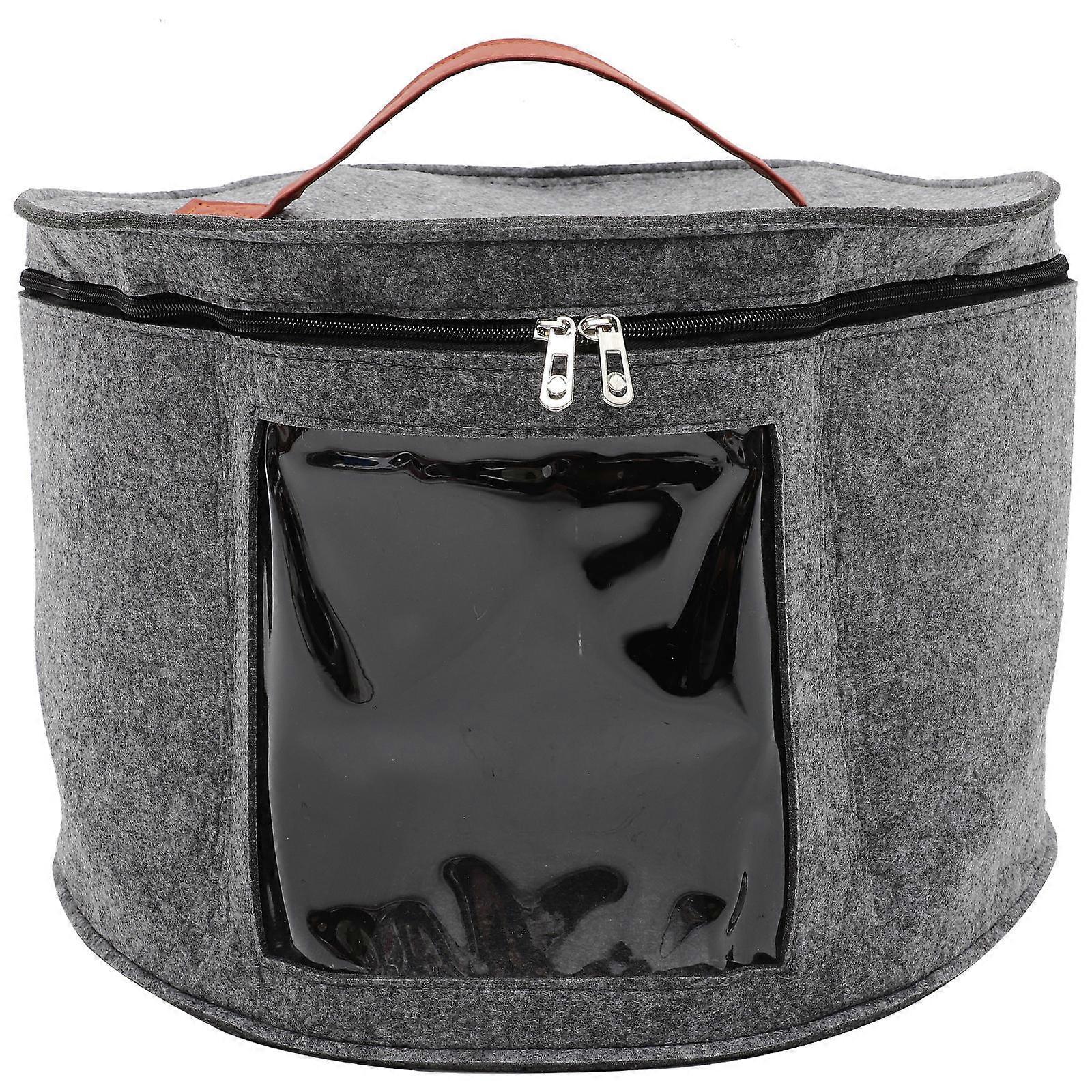 Felt Hat Organizer Rectangular Shape Hats Space-saving Dark Grey 43x43x28cm Practical Design 1Pack