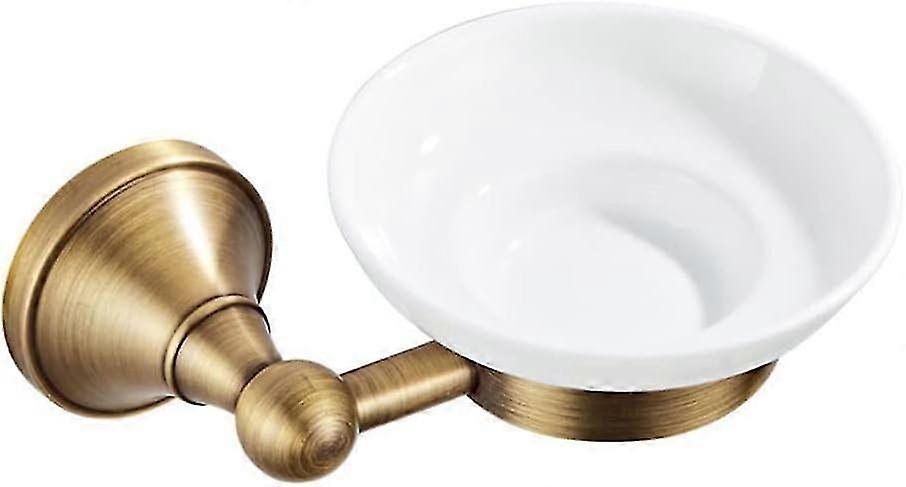 Antiker gebürsteter Badezimmer-WC-Halter mit Keramiksockel