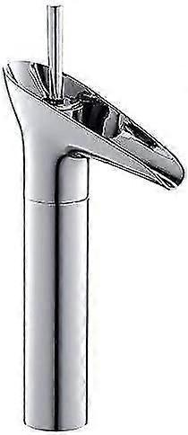 Basin faucet, waterfall bathroom mixer, hot and cold adjustable basin mixer, chrome plated brass