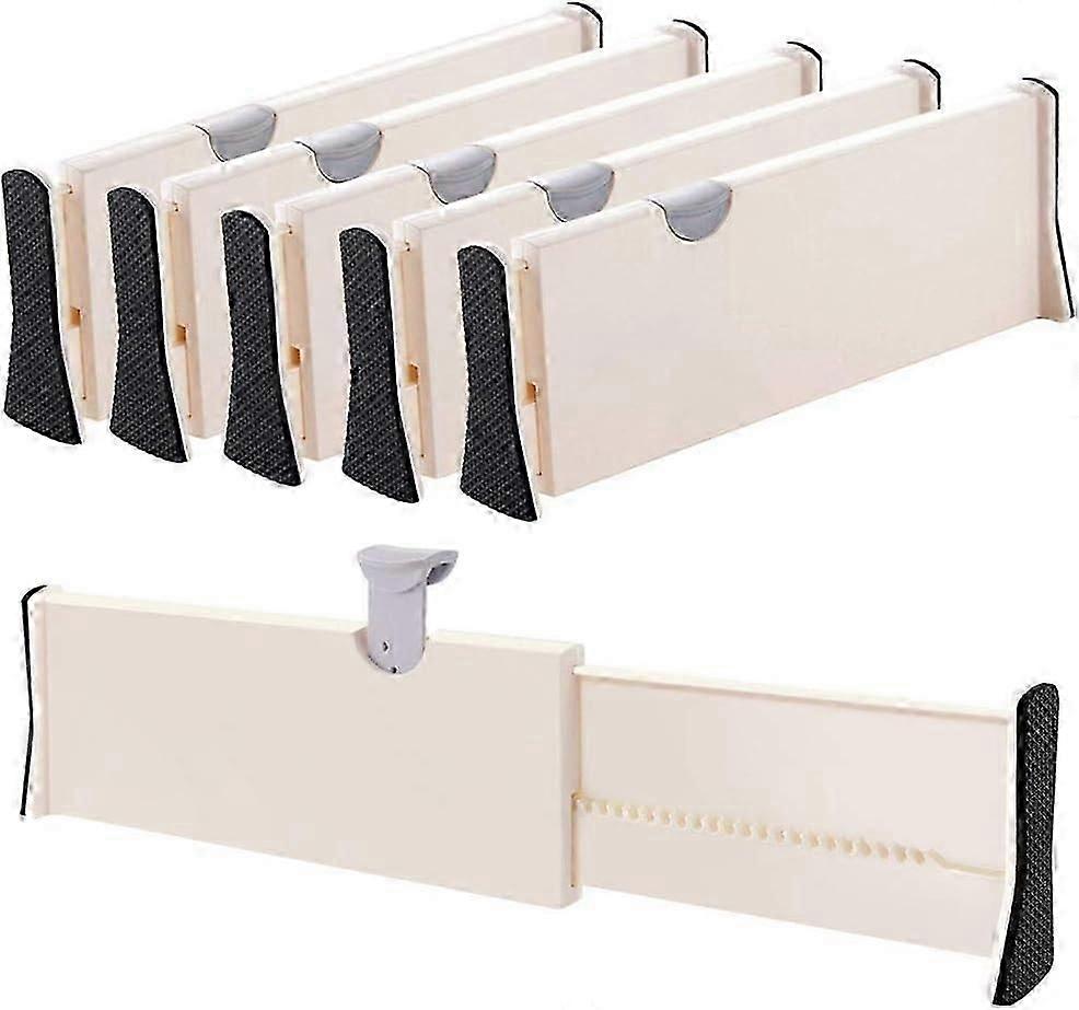 5-Pack Adjustable Drawer Dividers for Organization