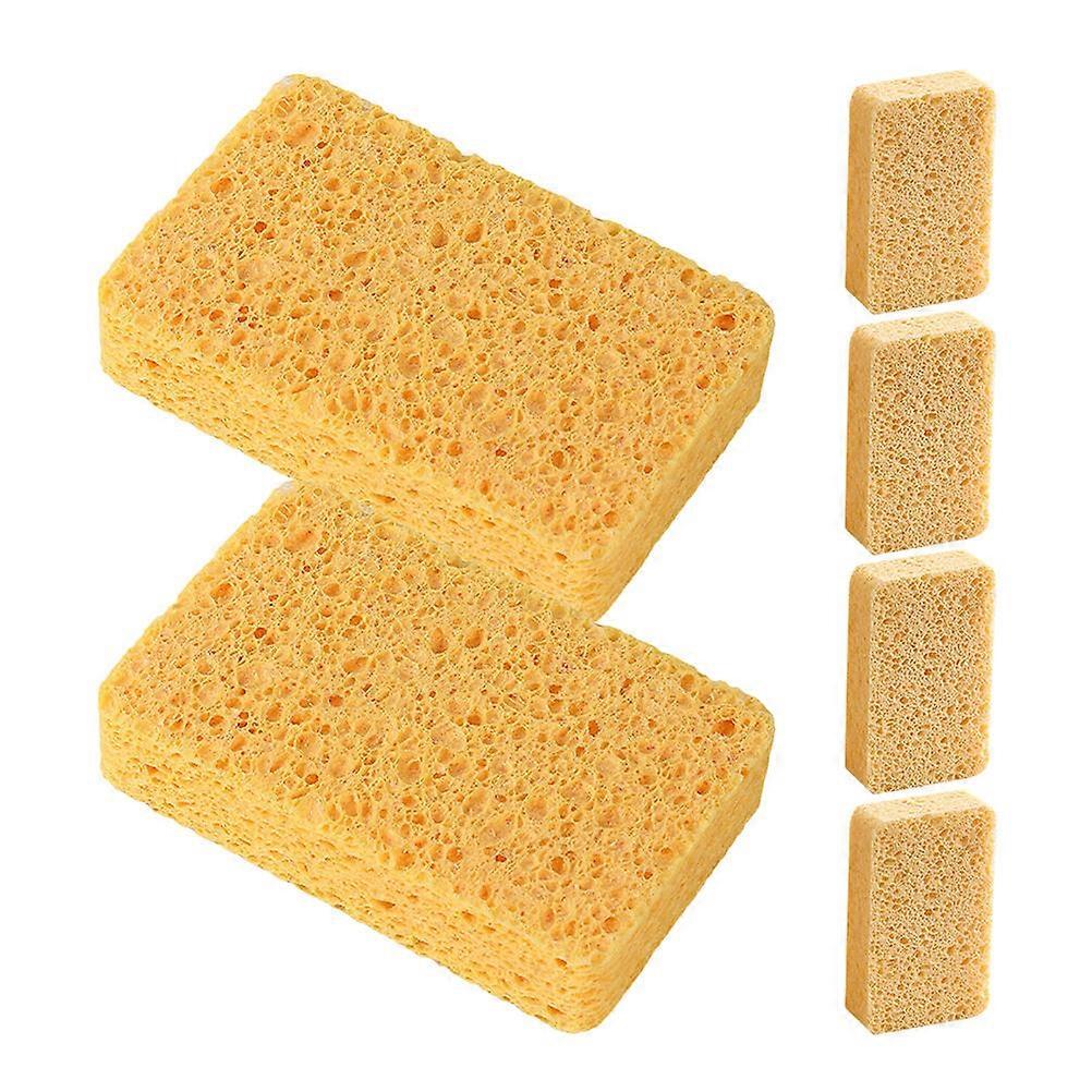 6pcs Reusable Kitchen Cleaning Sponge, Multi Function Dish Scrubber for Dishes, Pots & Pans, Lightweight, Quick Drying & Strong Cleaning Power for