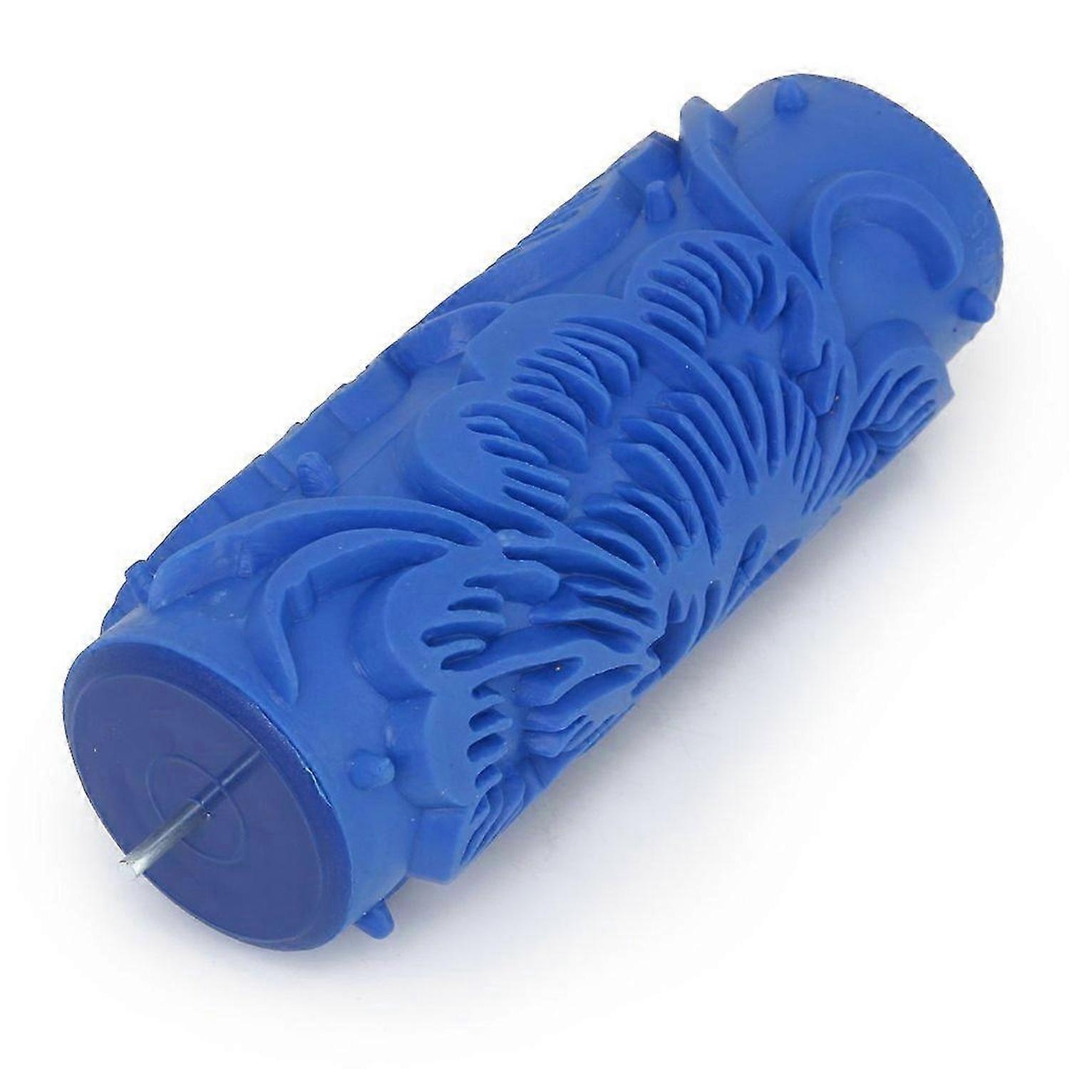 15cm blue floral pattern roller
