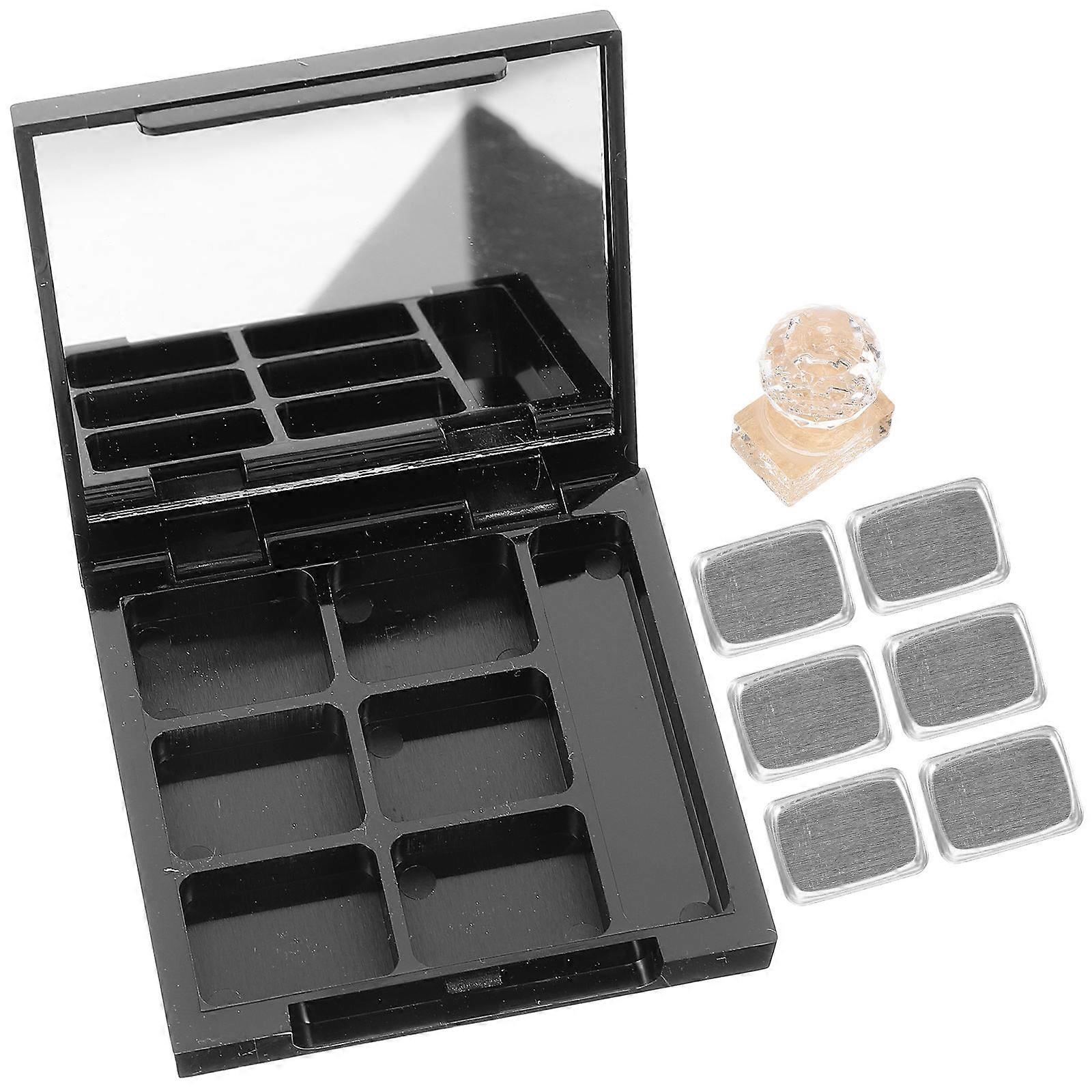 Refillable Lipstick Container Compact Empty Highlighter Case Daily Use Aluminum Cosmetics Storage 1Set