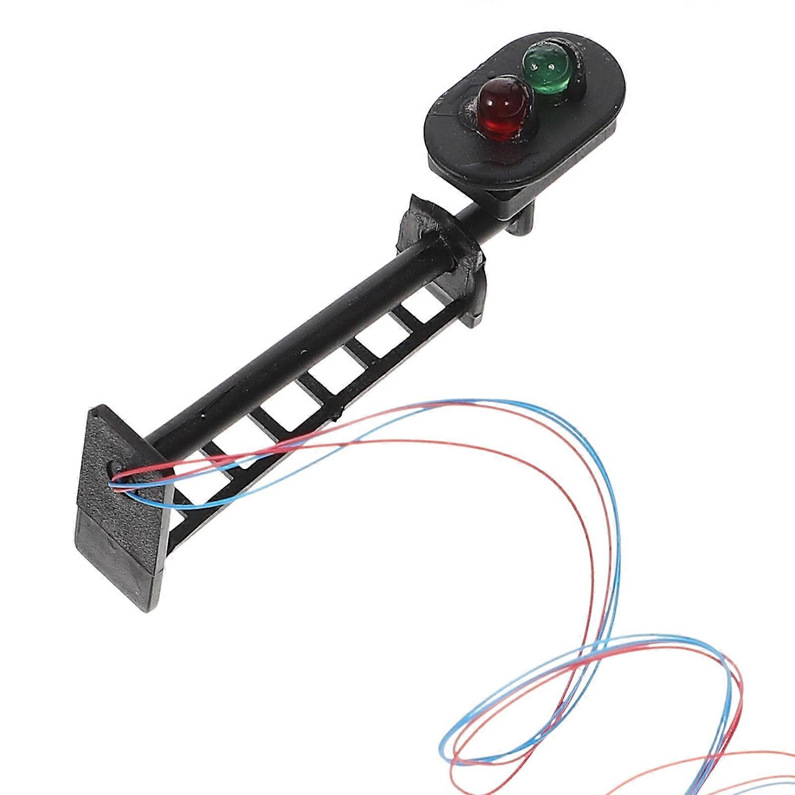 Miniature Traffic Light Toy Traffic Light For Model Building Projects 0.80x2.00x4.00cm Scene Decoration 1Pack