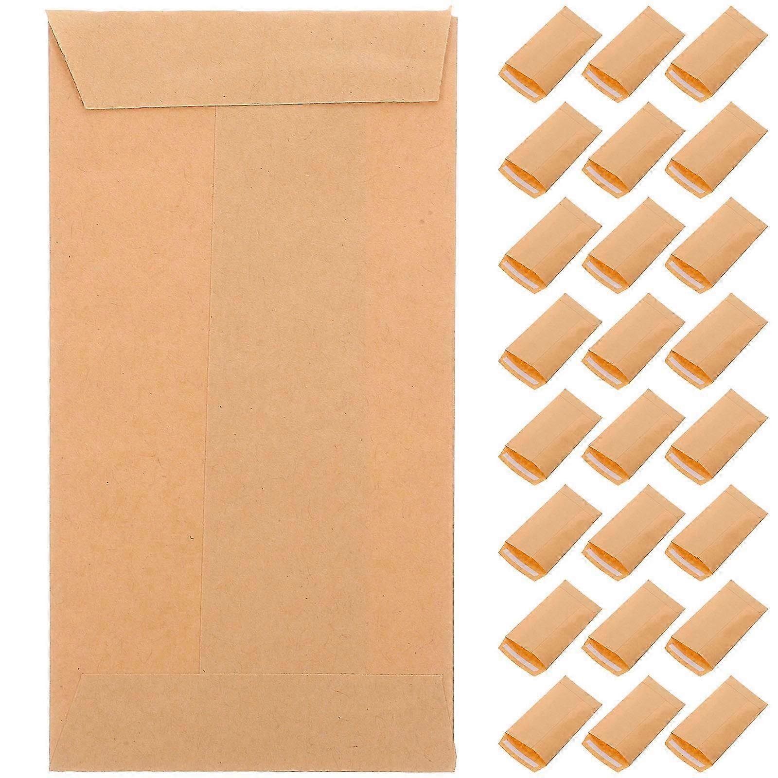 100pcs Coin Envelopes Kraft Envelopes for Money Keys Coins Trinkets Storing