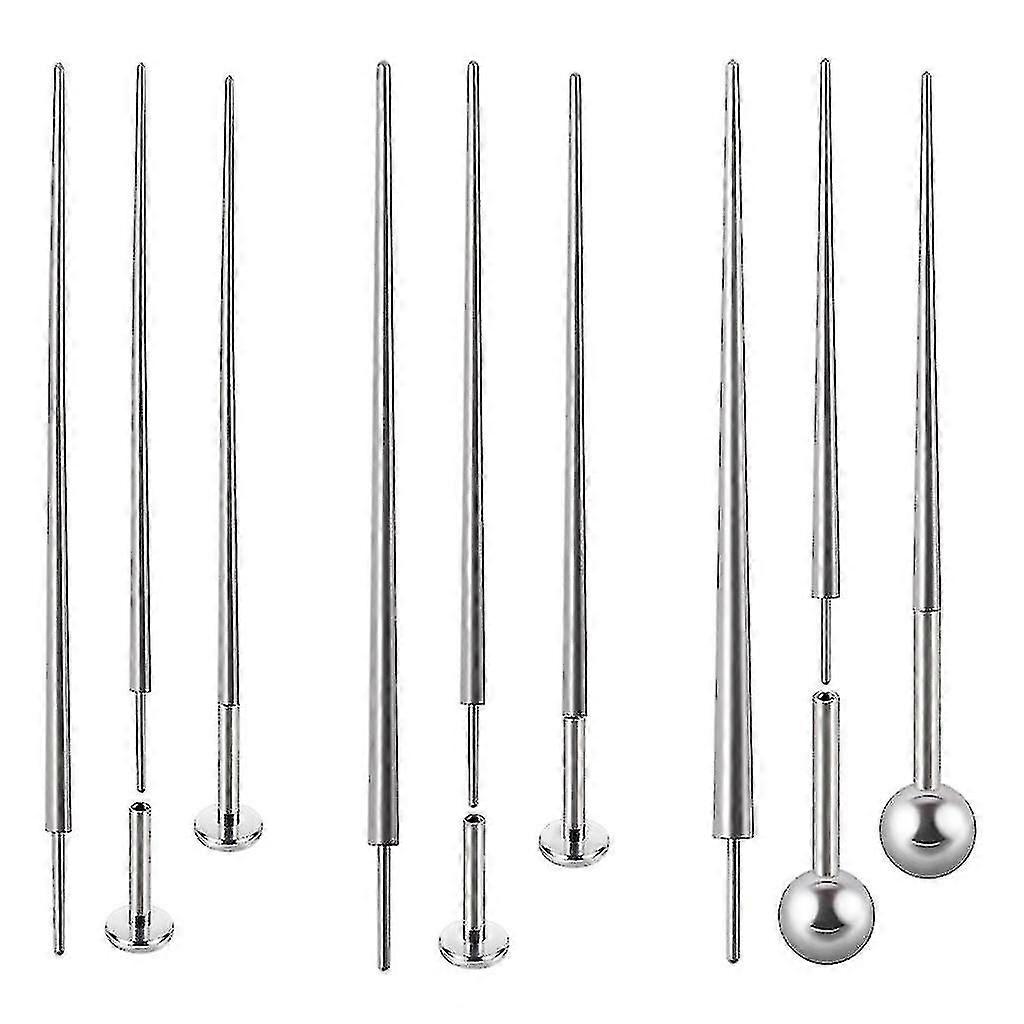 Piercing Taper Insertion Pin 14g/16g/18g Stål Konus Indsættelsesstifter