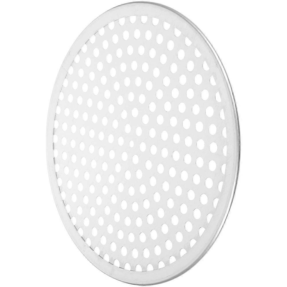 Perforated Round Pizza Pan Aluminum Alloy Baking Tray Heavy Duty Scratch Resistant Multi Function Oven Plate for Cooking and Serving