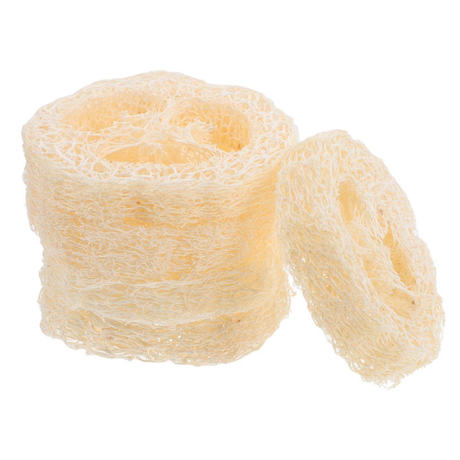 5pcs Loofah Pad Δίσκος σαπουνιού Κάτοχος σαπουνιού Διοργανωτής σαπουνιού μπάνιου Loofah Scrubber