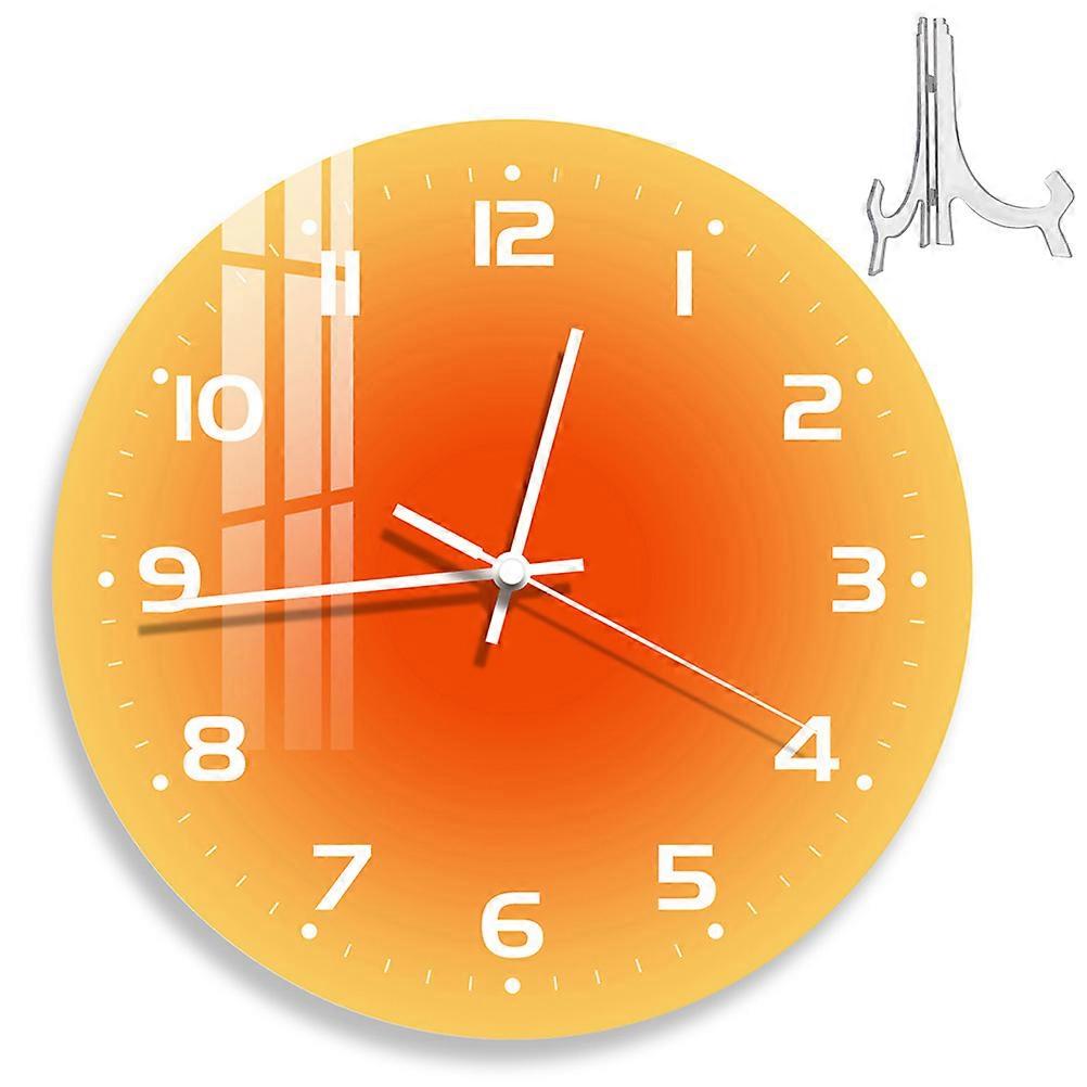 Modern Wall Clock Acrylic Desktop Clock For Homeowners Office Workers Time Display Decoration 1Set