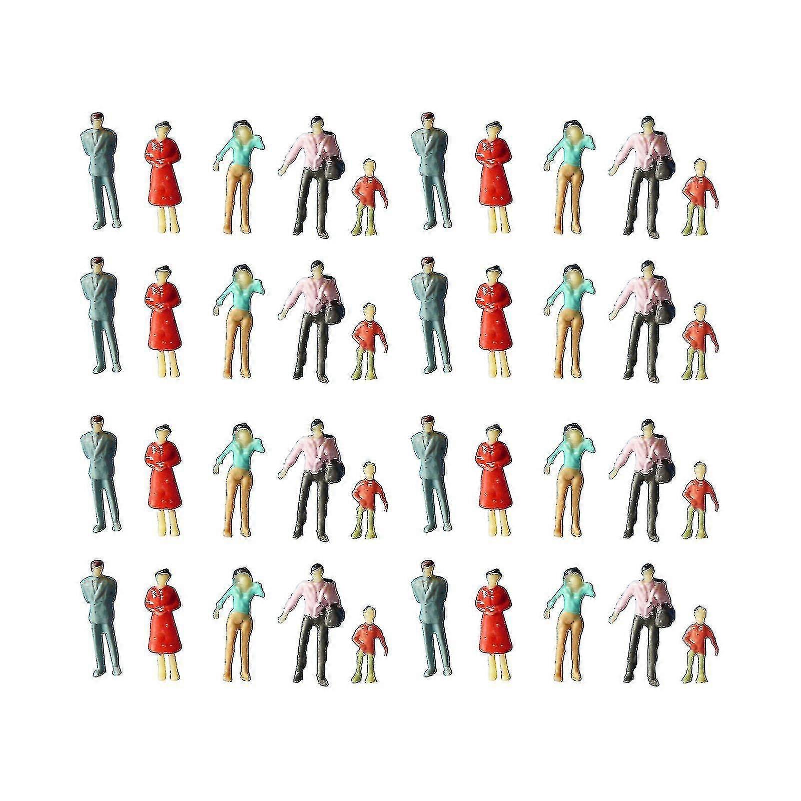 100pcs Mixed Miniature Sand Model Diy Standing People Figures