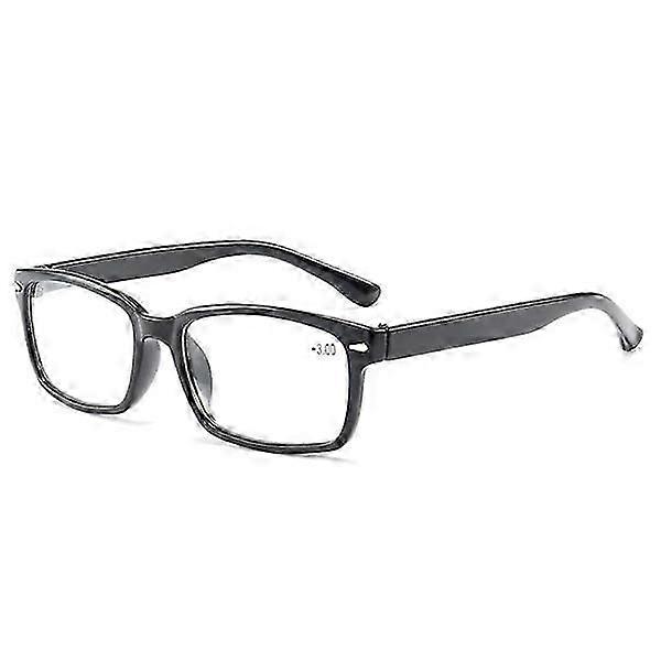 Slim Black Reading Glasses Strength 3.0
