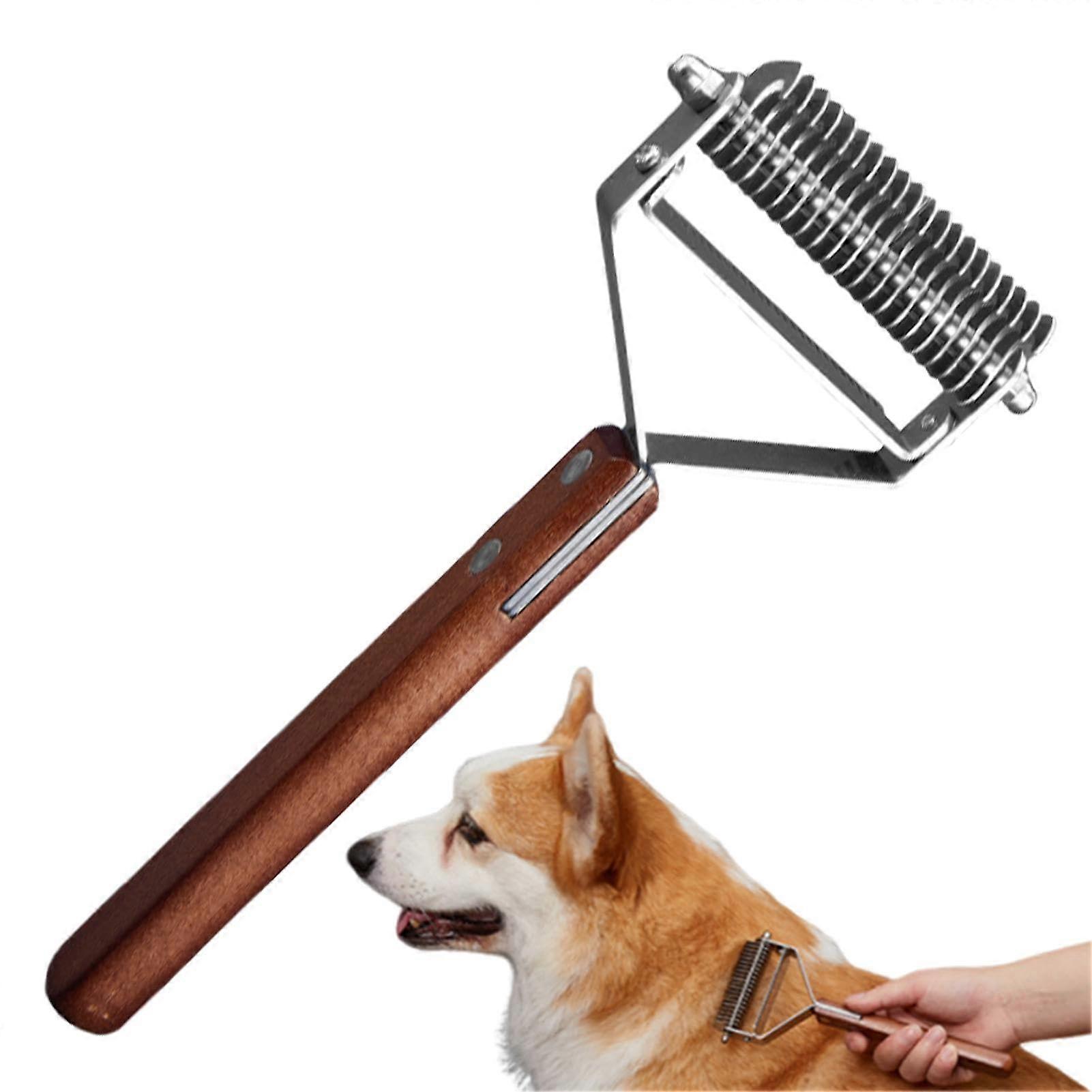 Cat Grooming Comb, Detangling Tool for Long and Short-Haired Cats, Undercoat Rake, Pet Care Accessories