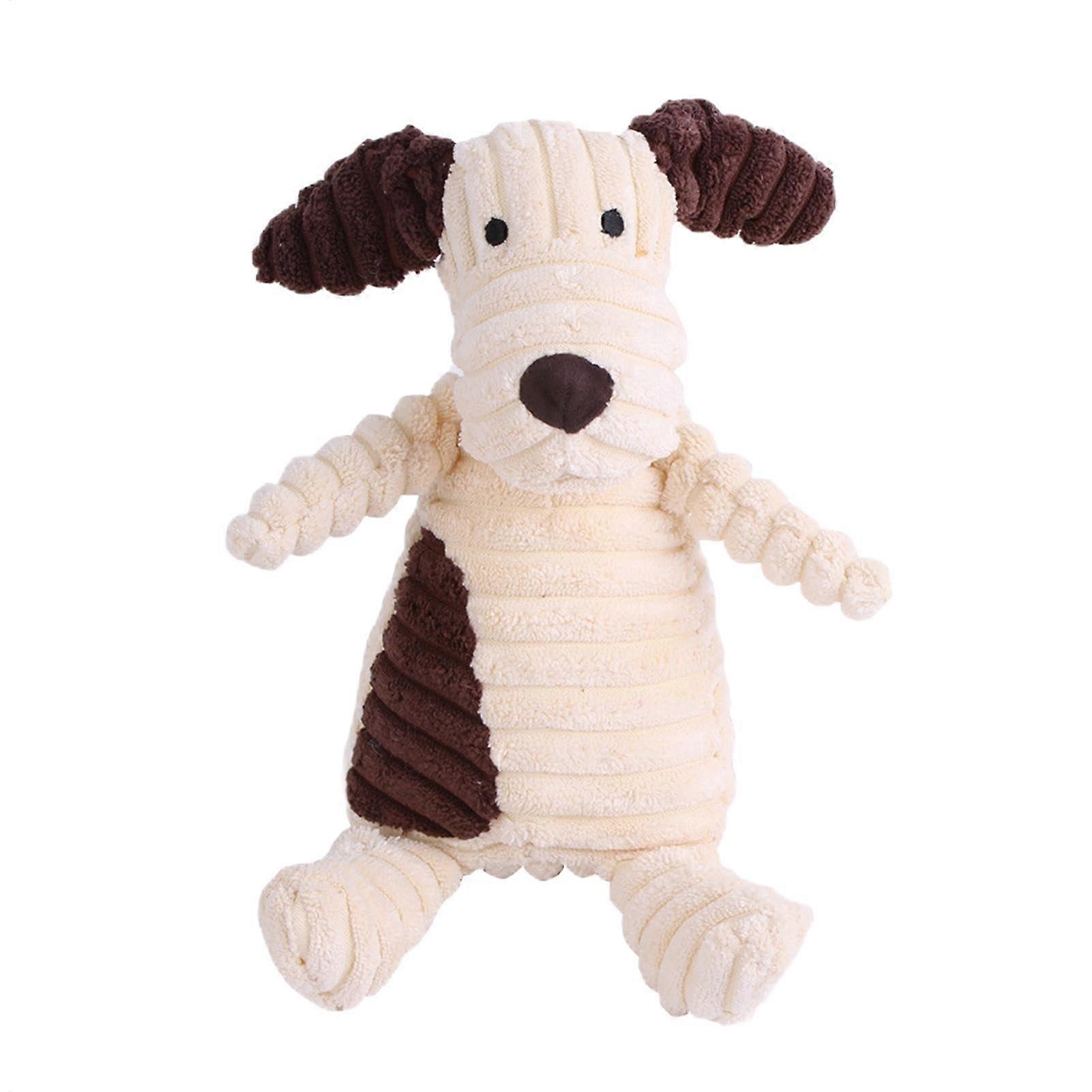 Plush Dog Chew Toy - Squeaky Filled Toys for Aggressive Chewers, Soft Yet Durable Puppy Dental Care Toy