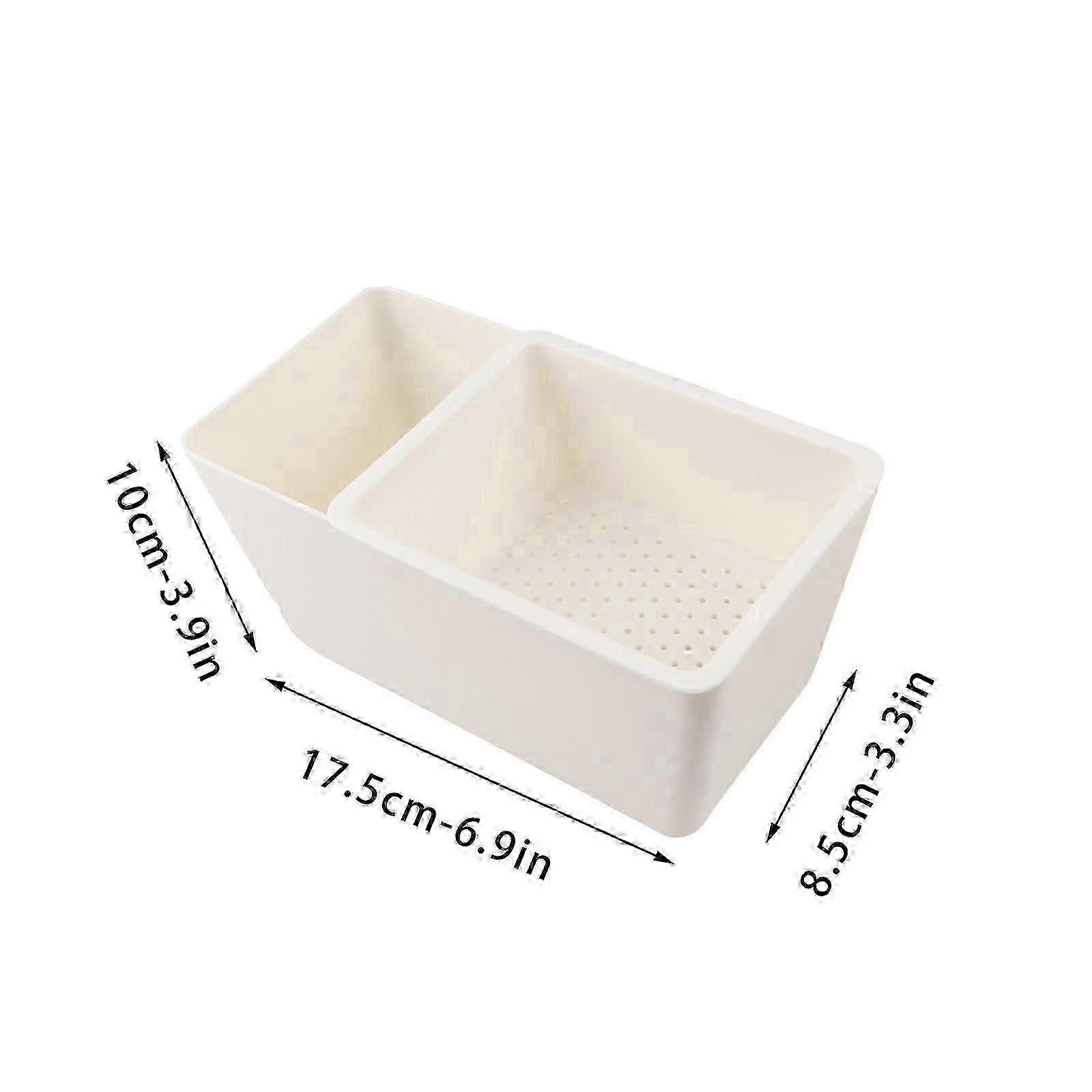 Panier de fruits et de bonbons en plastique double couche créatif pour la maison et la cuisine
