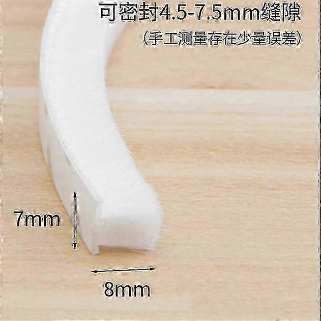 10M Self Adhesive Brush Strip for Door Window Sealing, Windproof Dust and Sound Insulation Gasket Home