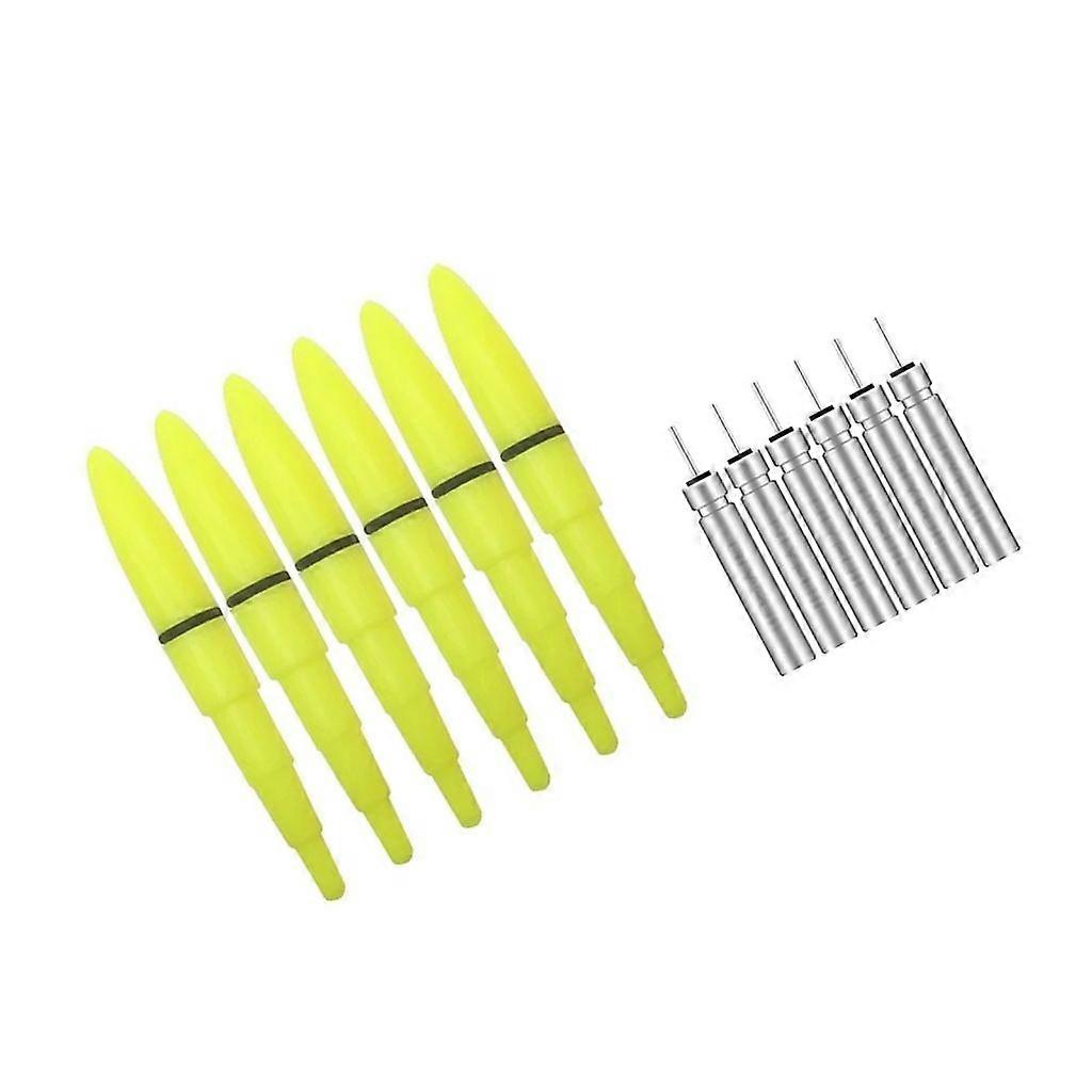 6Pcs Luminous Float Lightstick Electronic Fishing Float Fishing Glow Stick