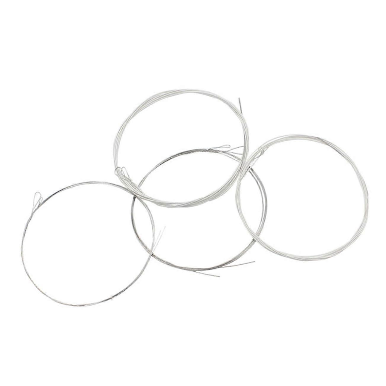 1 set of mandolin strings with steel core, durable and maintenance mandolin strings for playing styles, installation per package.