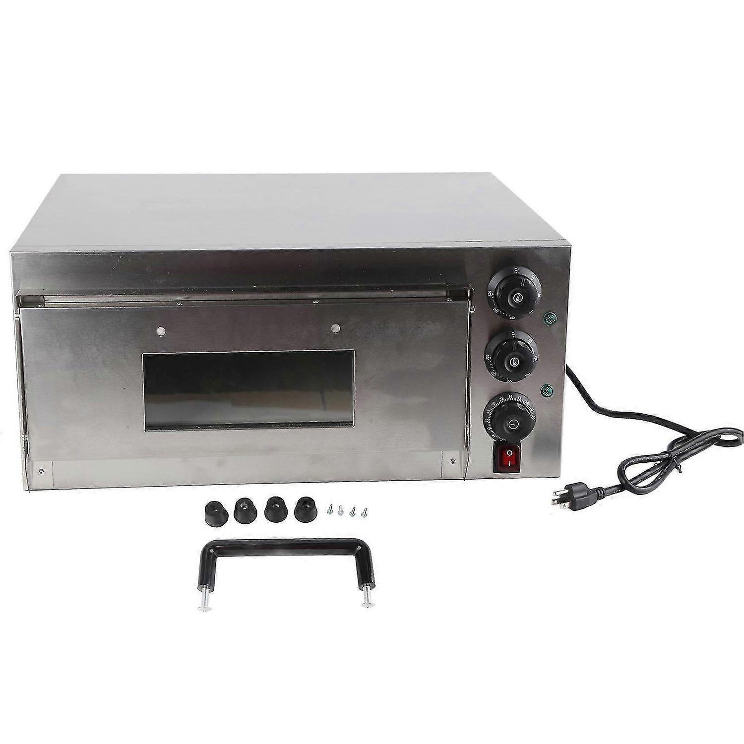 Commercial Pizza Oven 1 Deck 0350 090 Minutes Timing 1300W Pizza Maker for Home Restaurant