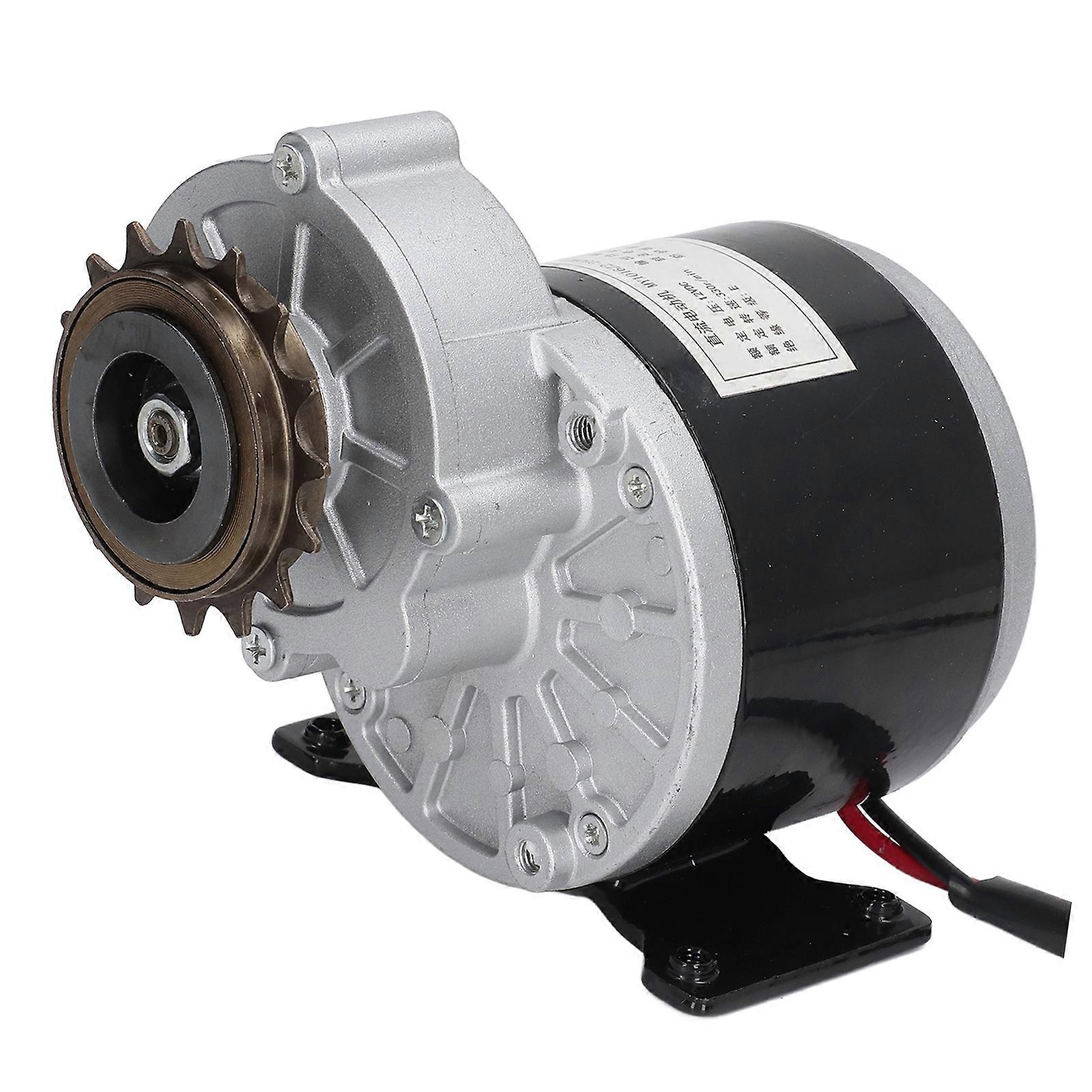 ブラシモーターギア減速電動モーター、電動自転車スクーターバイク用16歯スプロケット付きDC12V250W330RPM