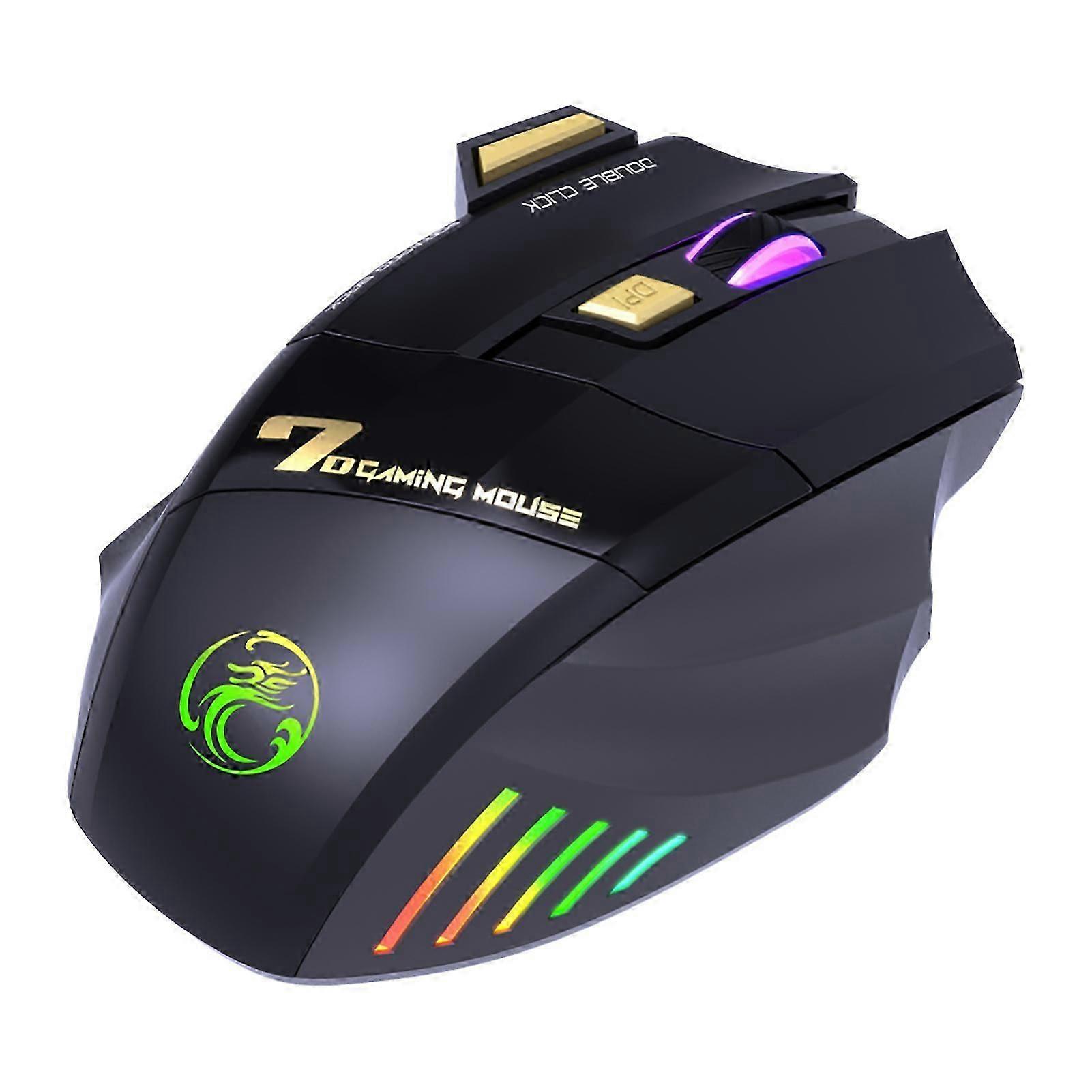 Rechargeable Wireless Mouse Gamer For Computer RGB Gaming Mouse USB Mouse Ergonomic Mause For Laptop PC Mice