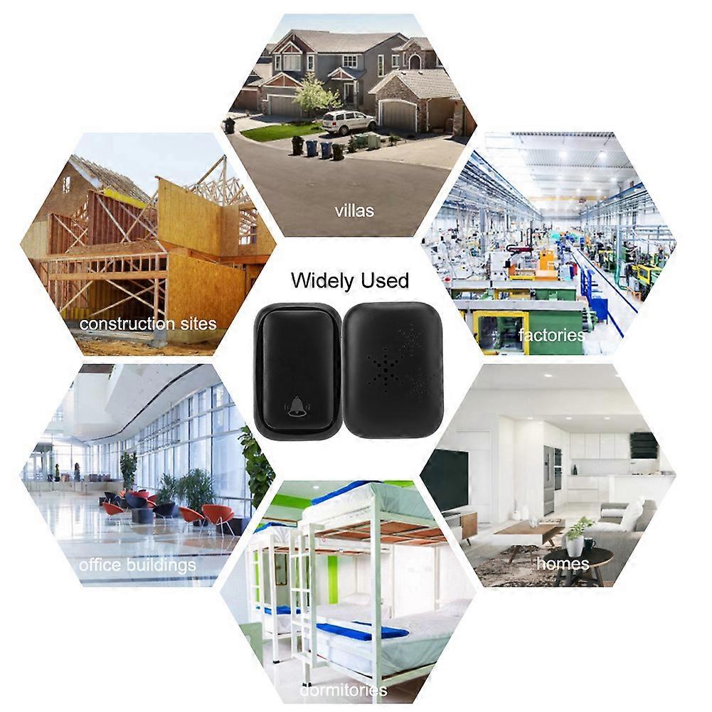 SelF Generating Power Wireless Smart Doorbell Waterproof Door Bell   (2 Transmitter)