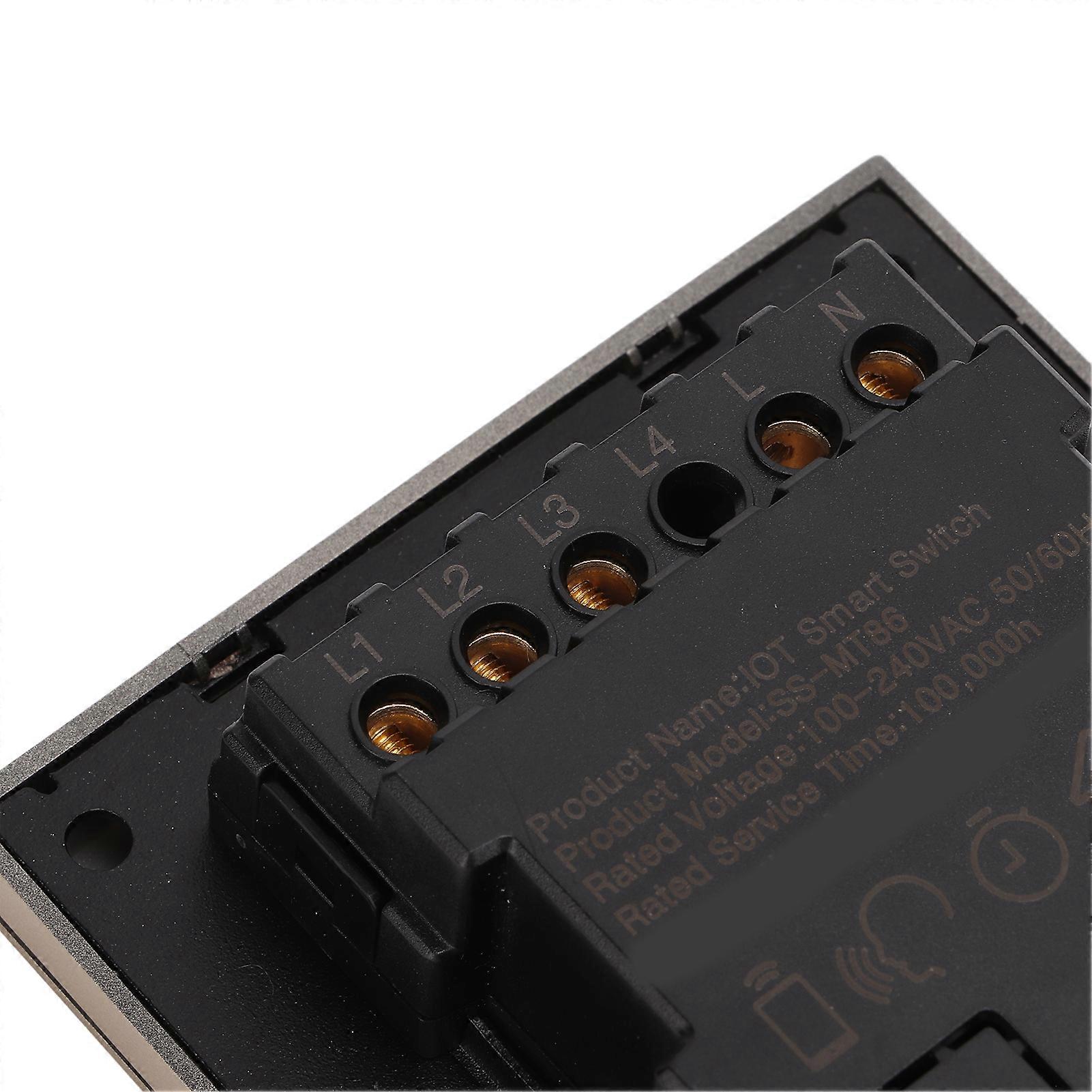 Smart Light Switch for ZigBee Wireless Voice Timing Control 3 Open Control Quantity Intelligent Wall Switch AC 100‑240V