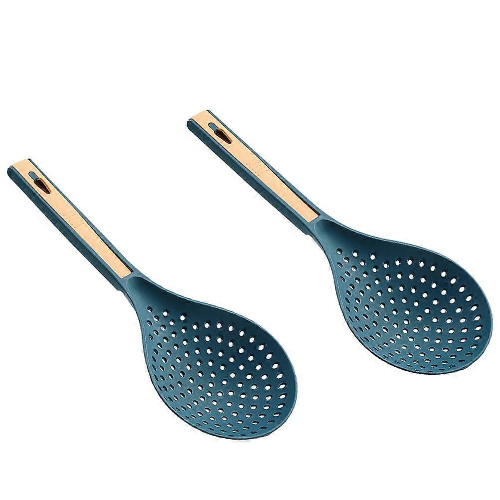 Drainer Spoon Food Strainers Noodle Spoons Filtration Hanging Storage 35.50X13.80X2.00cm 2Pcs