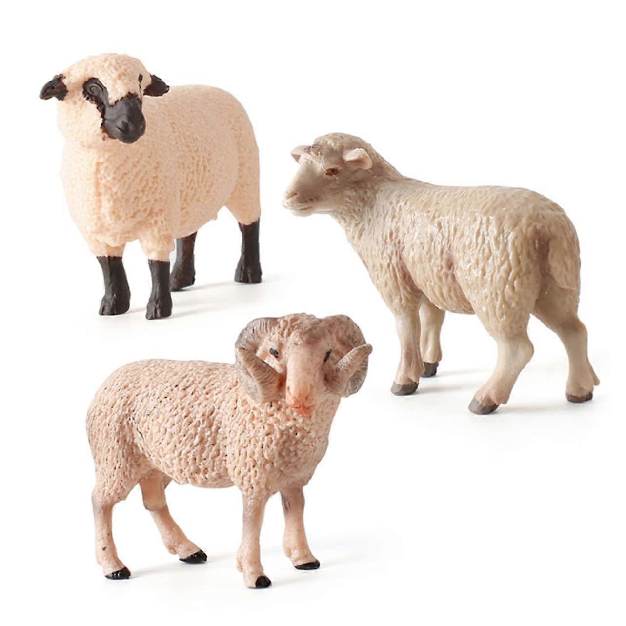 Lamb Figure, Sheep Ornament, Model of a Sheep Figure, Mini Sheep Figure 9X6.5X2.8CM