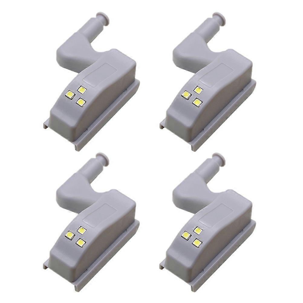4pcs Multi-purpose LED Bright Light Hinge for Kitchen Home Wardrobes Closet Use