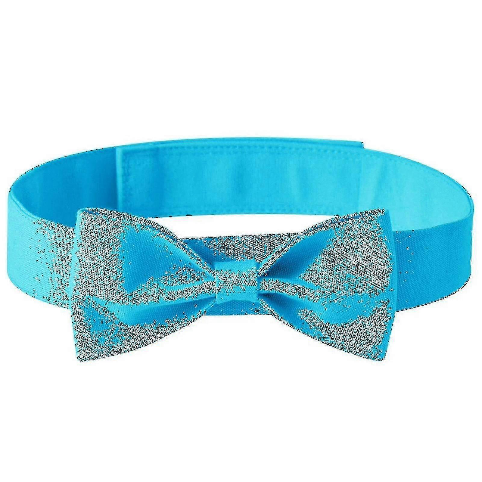 Adjustable Solid Color Dog Neck Tie Bow Collar Pet Accessories for Wedding Party