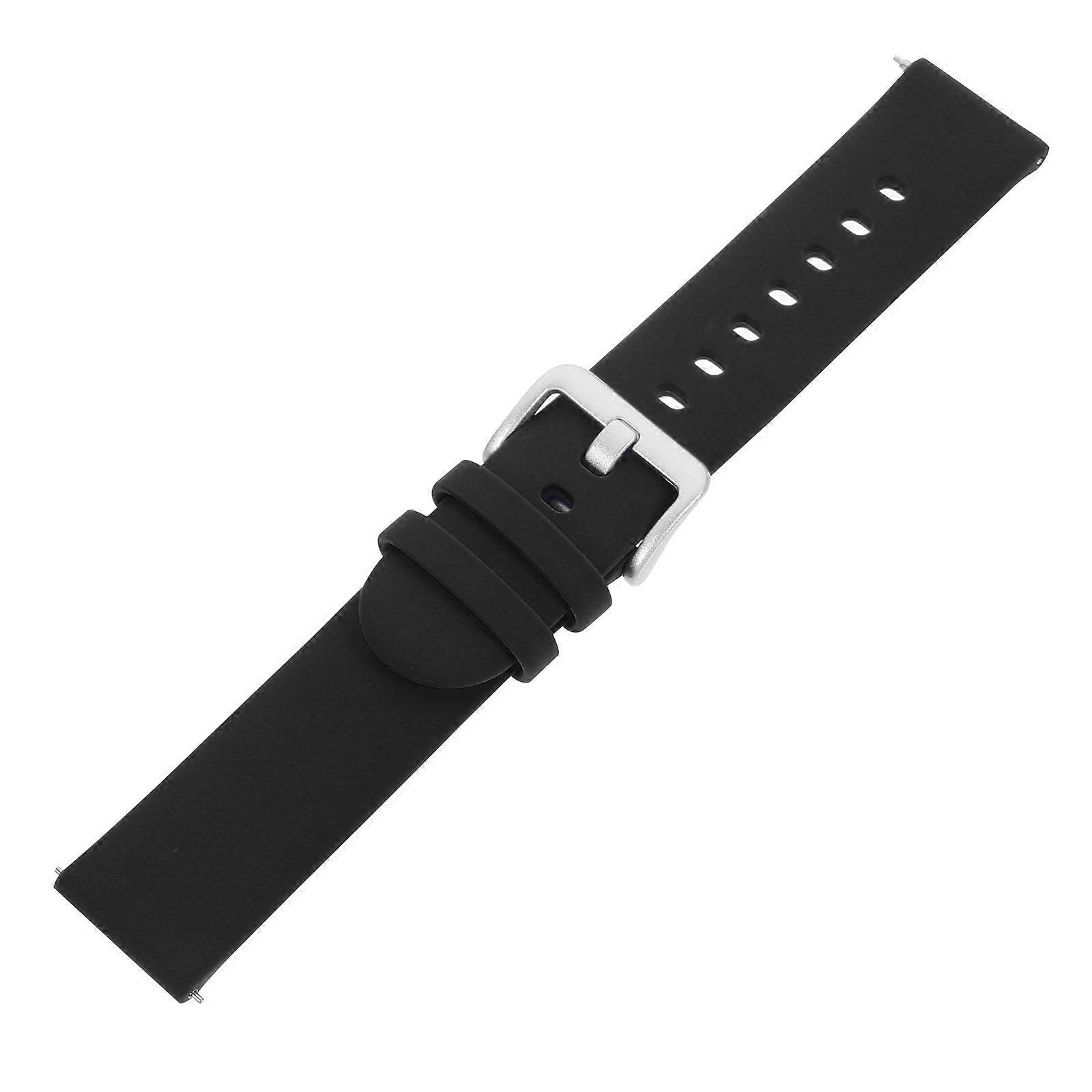 Classic Silicone Watch Band Allergy Free Multiple Occasions 19x2cm Universal Design 1Pc
