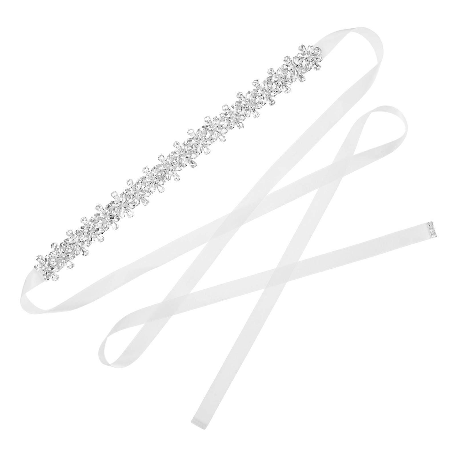 Here's a polished and professional product description based on your input:
**Elegant Rhinestone Wedding Belt – Sparkly Bridal Sash for Gowns &