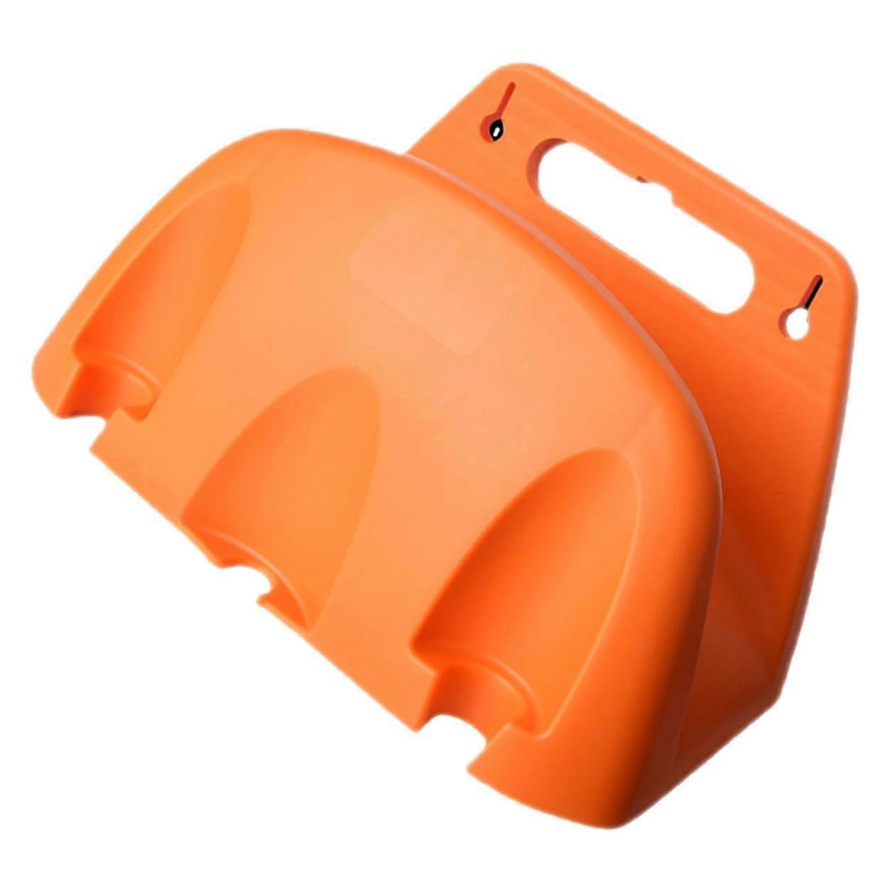 Garden hose holder robust wall mount hose hanger storage shelf
