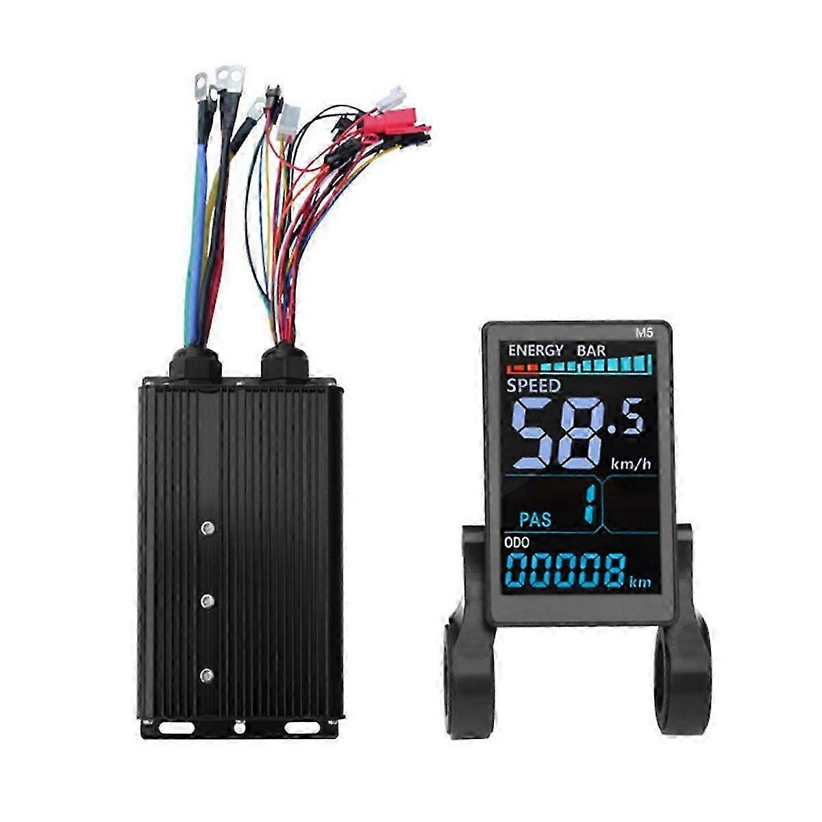 Electric Scooter 36v 48v 80a Controller M5 Color Lcd Display For 5000w Ebike