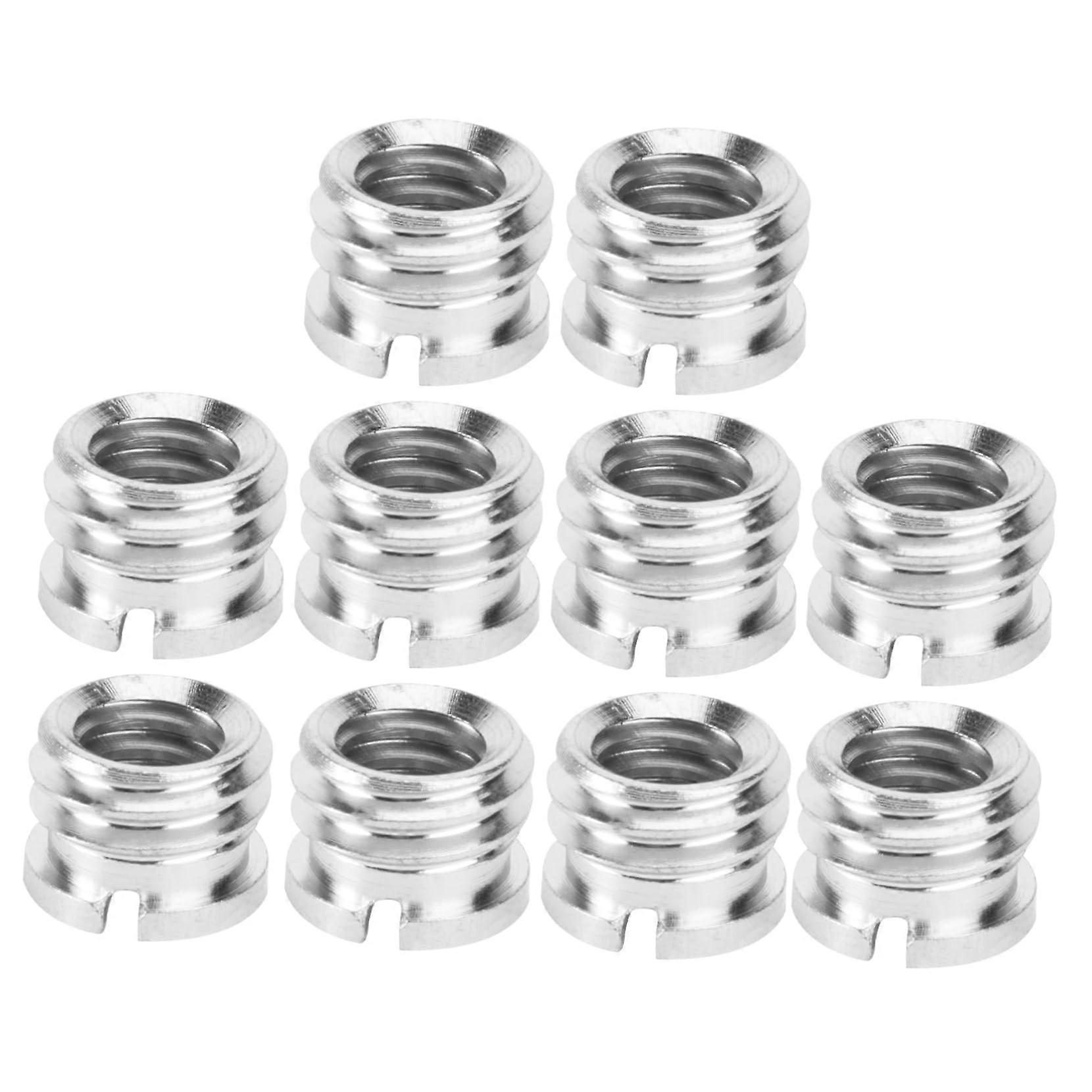 Grade Tripod Thread Adapter 10 Pack 1/4 Inch to 3/8 Inch Screw Adapter Holder for DSLR Camera Systems