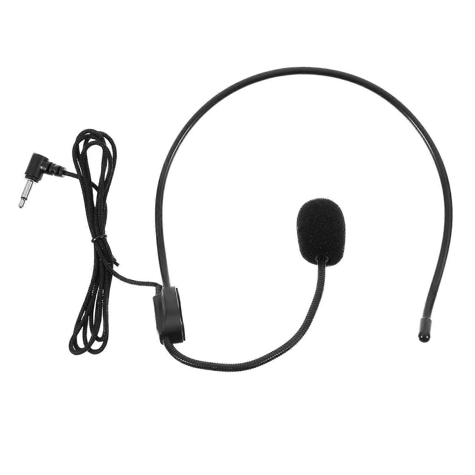 Wired Microphone Headset for Teachers and Tour Guides, Adjustable Headband, Clear Sound Quality for Conferences and Presentations