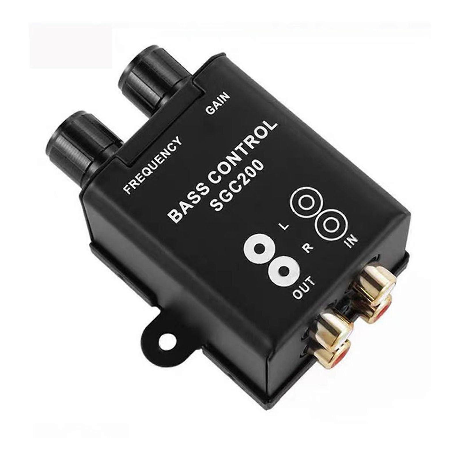 Car Sound Controller with Crossover Bass Control, Remote Amplifier for Subwoofer and Audio Regulation