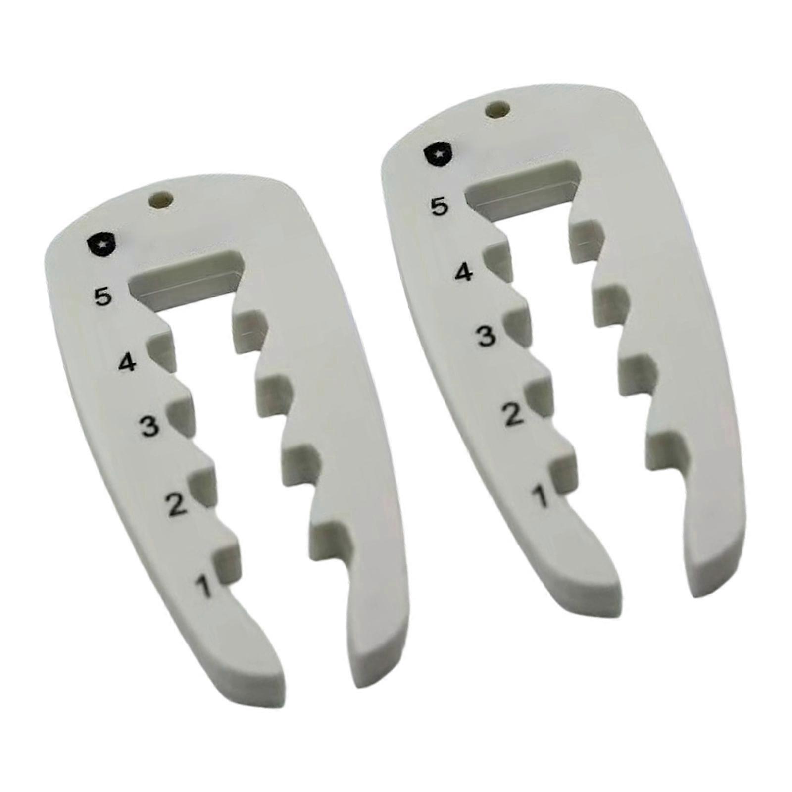 2Pcs Precisions Tees Height Setter Elevator Tool Adjustable Golf Tees Height Tool Light Weight Swing Training Tool  White