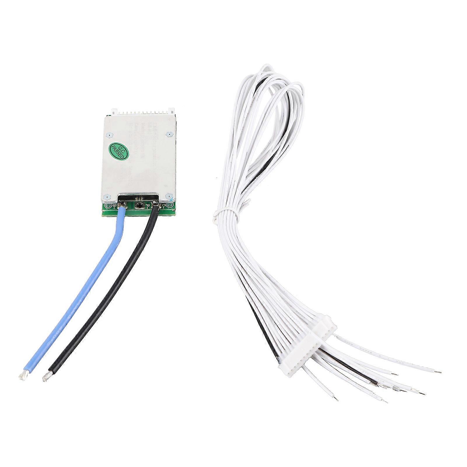 14S 48V Lithium Battery Protection Board Ternary BMS Charging Equilibrium Module with Cable20A Discharge 8A Charge