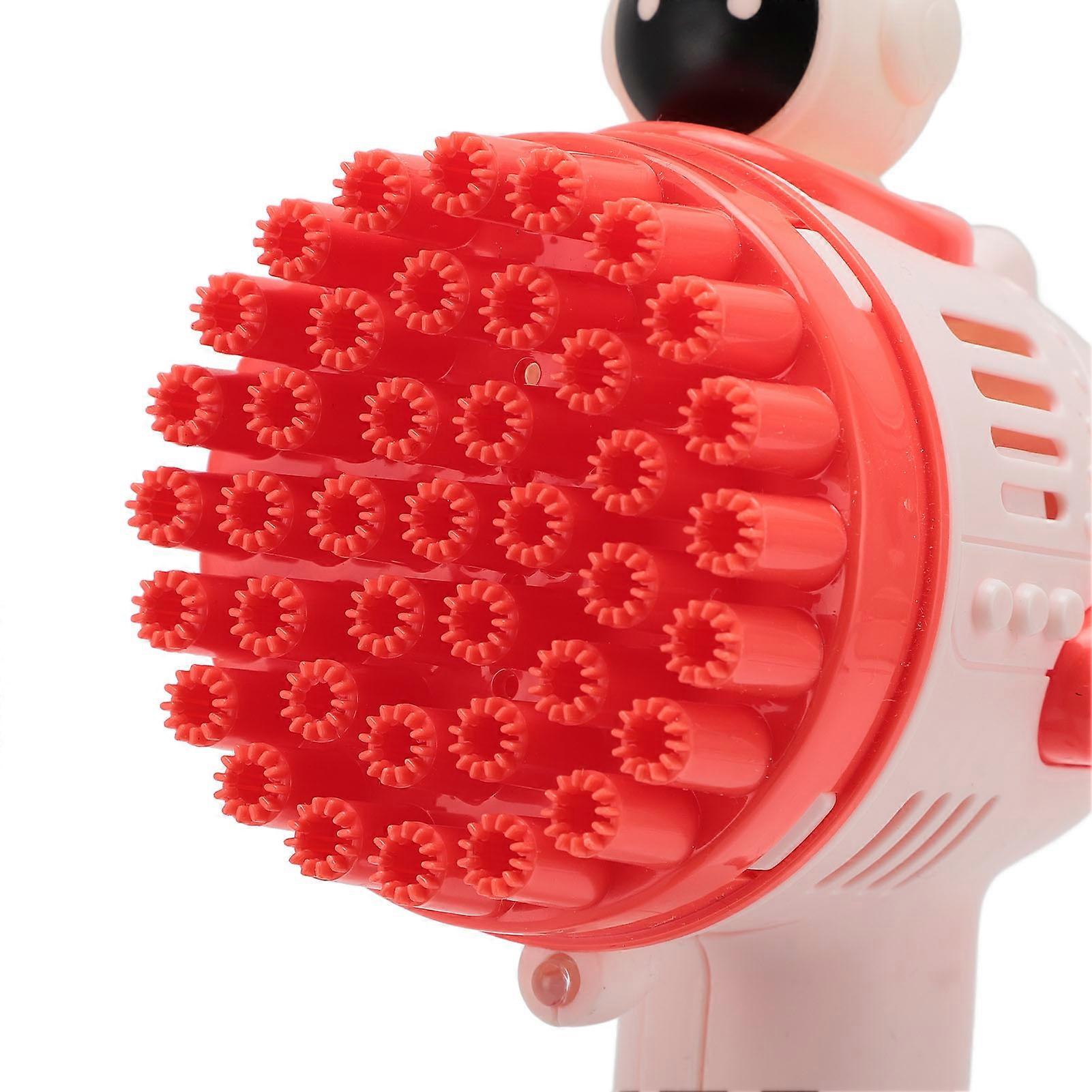 Bubble Machine 40 Hole 90ML Colorful Bubbles Automatic Electric Bubble Maker for Kids Pink