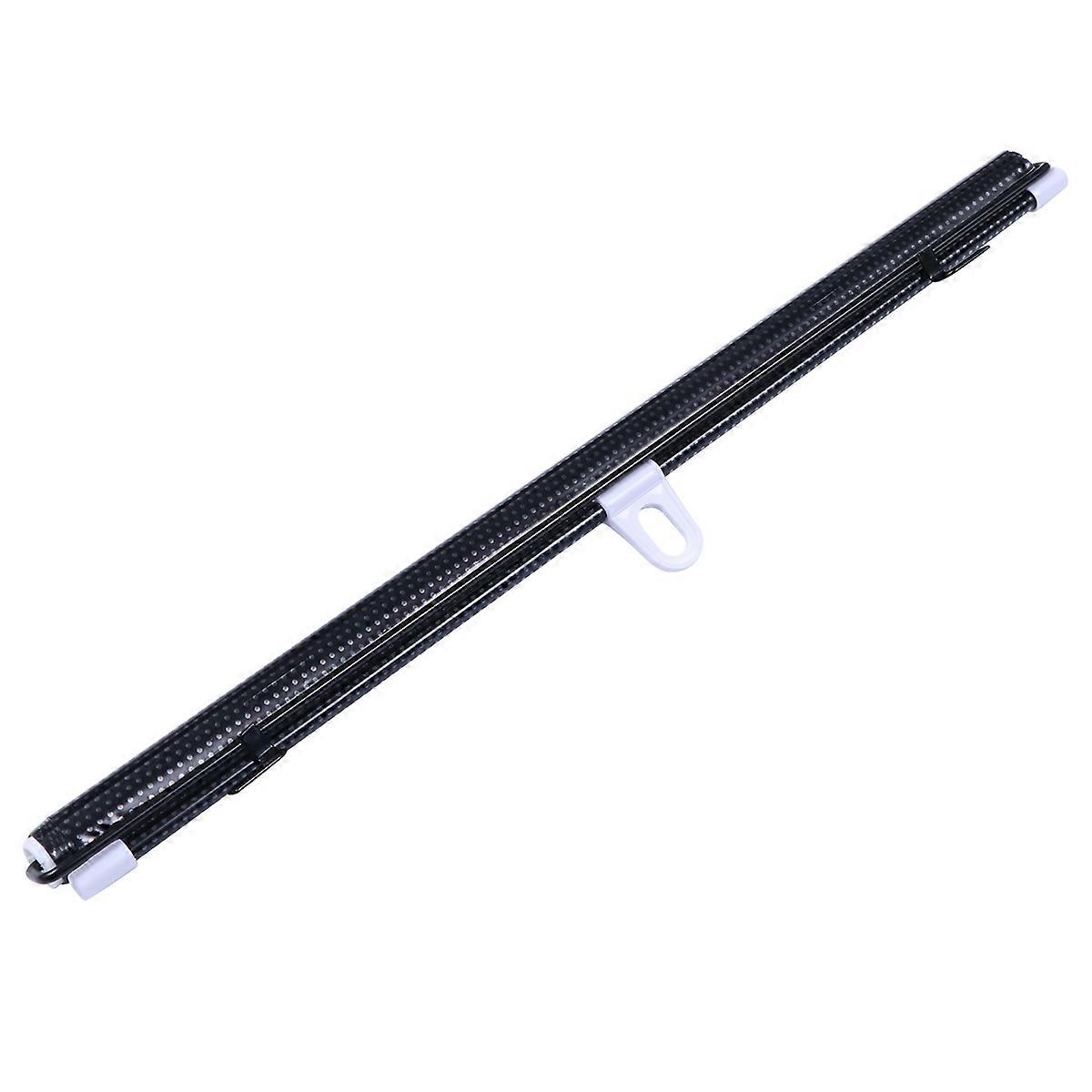 Retractable Car Window Shade Black PVC Material Heat Reduction Car Side Window Shade 125x50cm 2Set