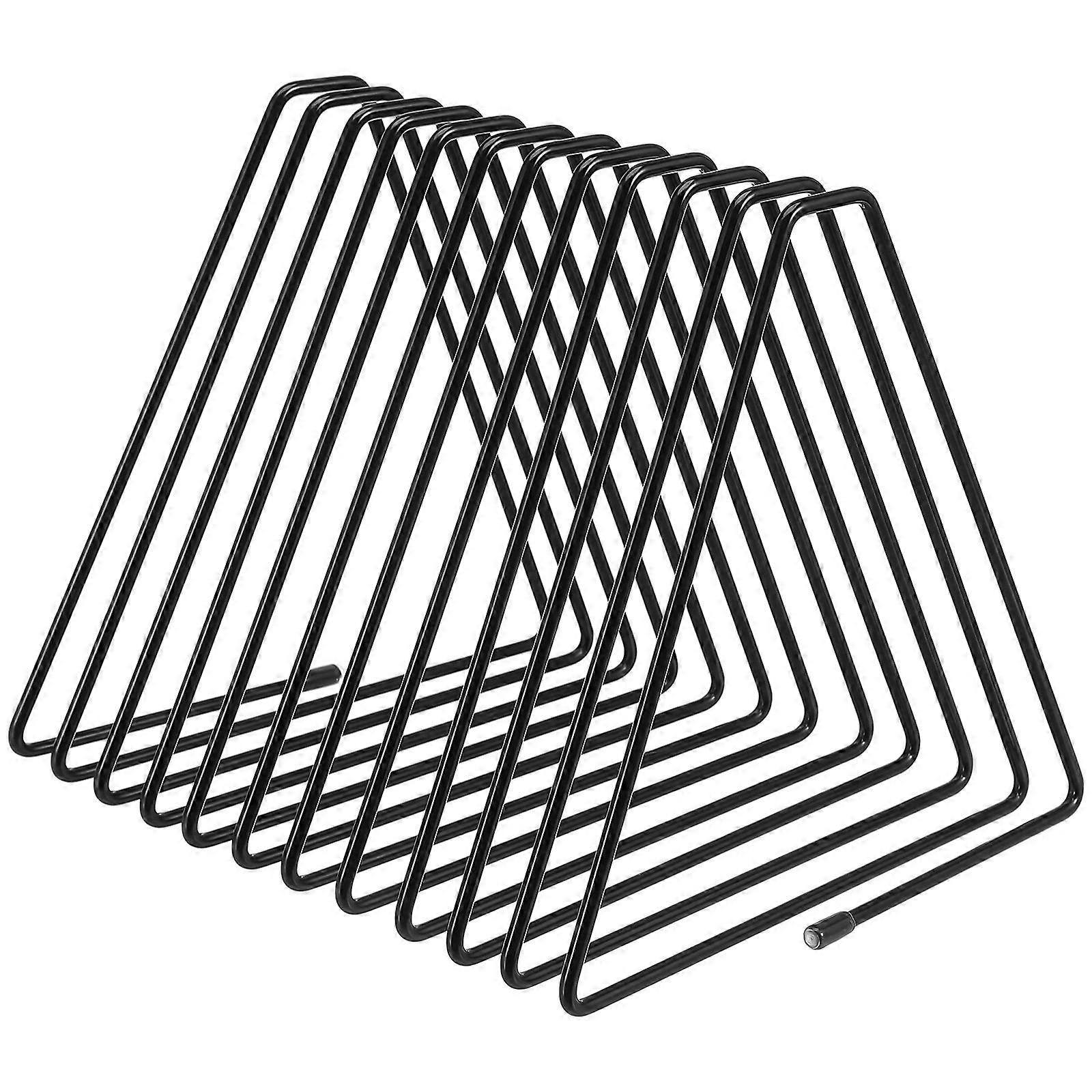 Triangle Desktop Expandable Wire File Organizer for Office Home 11 Slots Magazine Book Folder Sorter Holder 1 Set